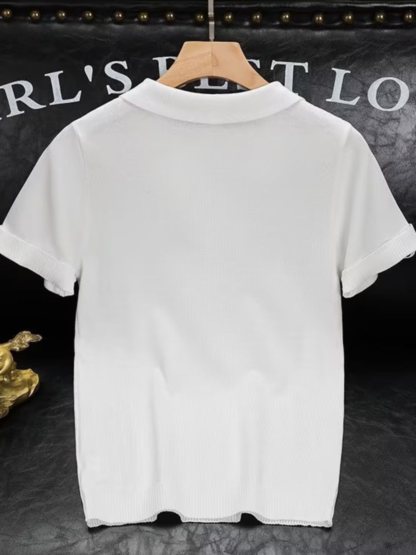 Men's Plus Size Short Sleeve Ribbed Polo