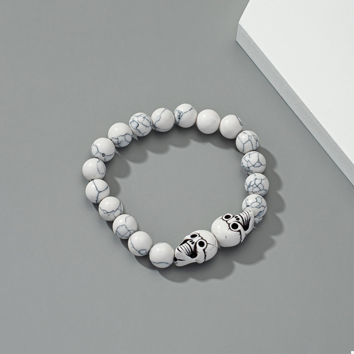 Halloween Skull Beaded Bracelet