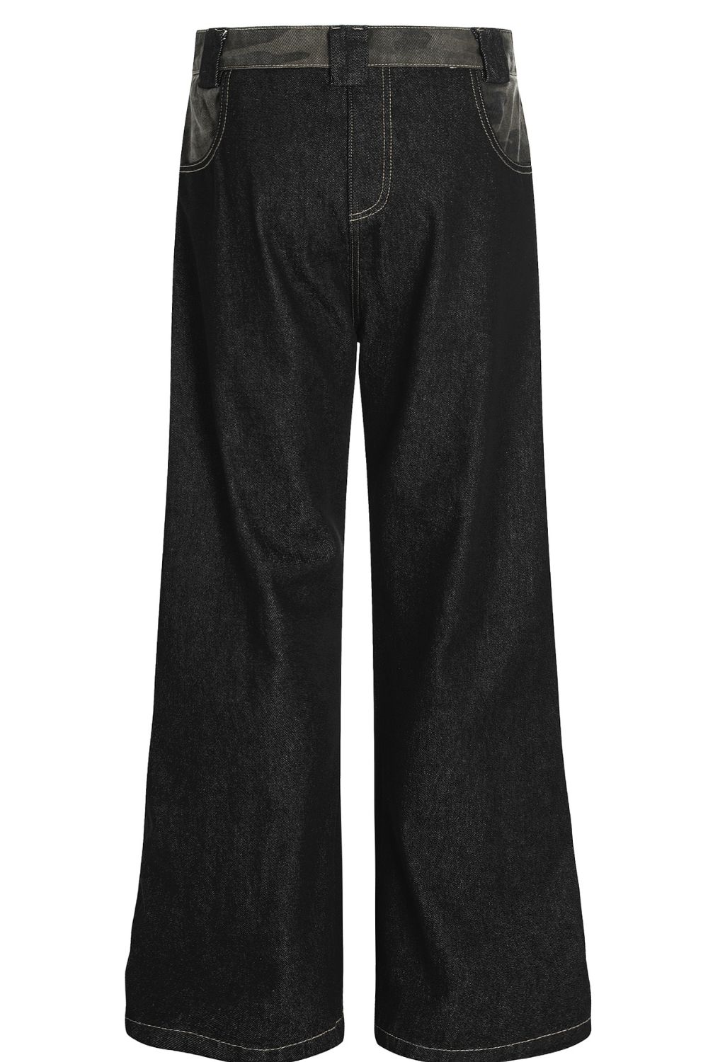 Men's Wide Leg Wash Jeans