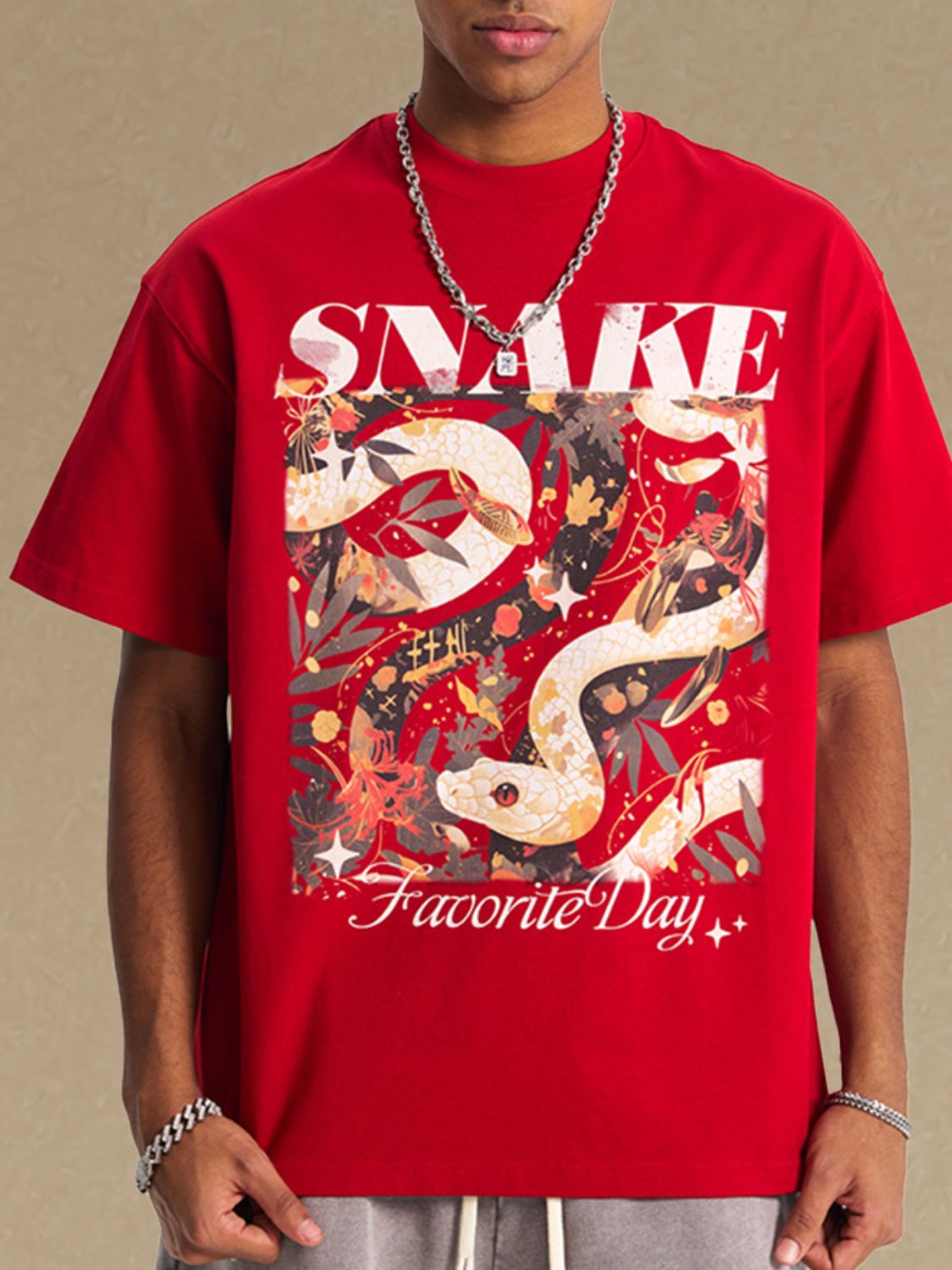 Men's Graphic Round Neck Half Sleeve T-Shirt