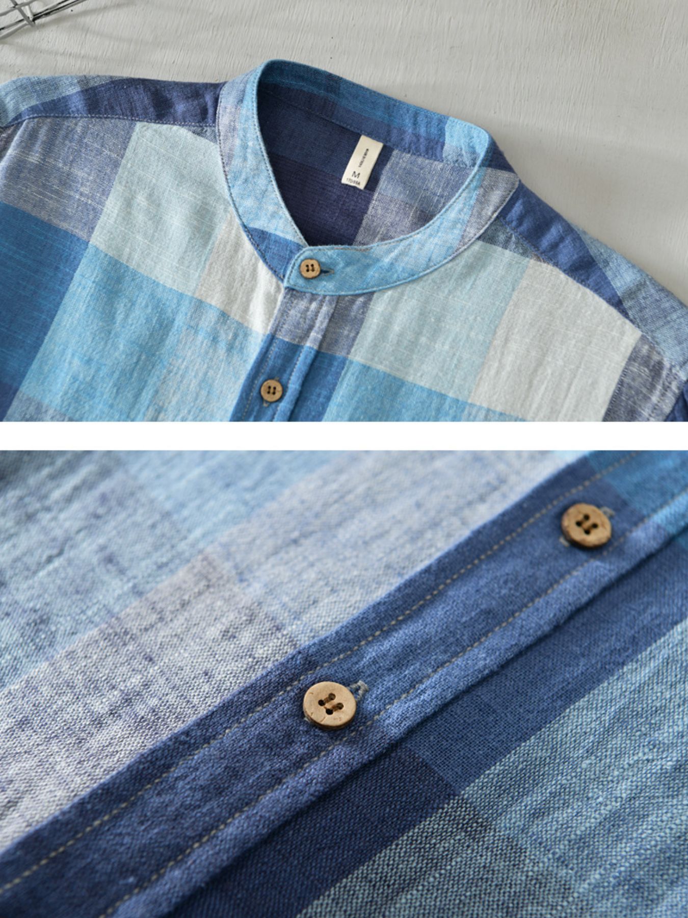 Men's Plus Size Plaid Long Sleeve Shirt