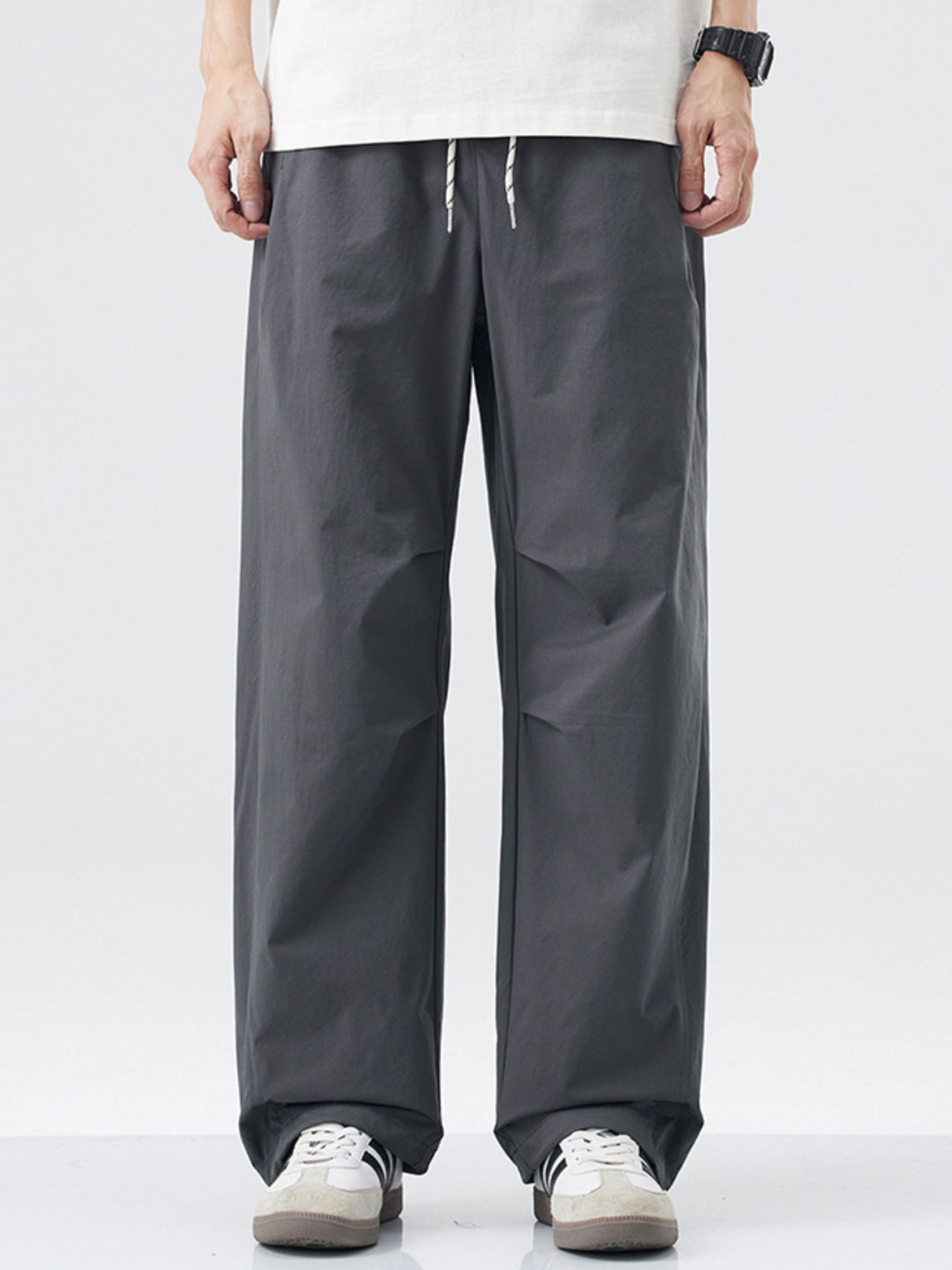 Men's Loose Fit Drawstring Cargo Pants