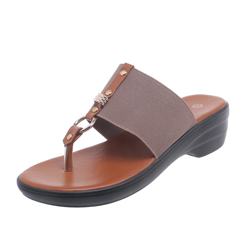 Toe Post Wedge Sandals