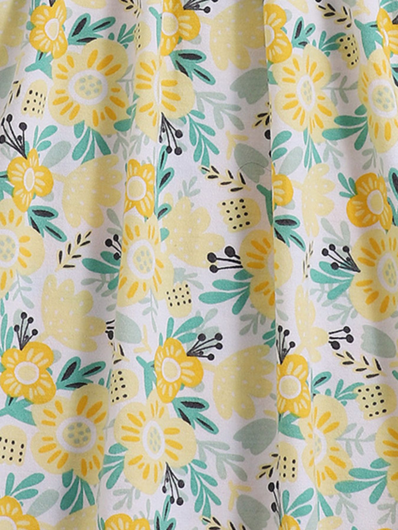 Children's Floral Print Spaghetti Strap Dress 4