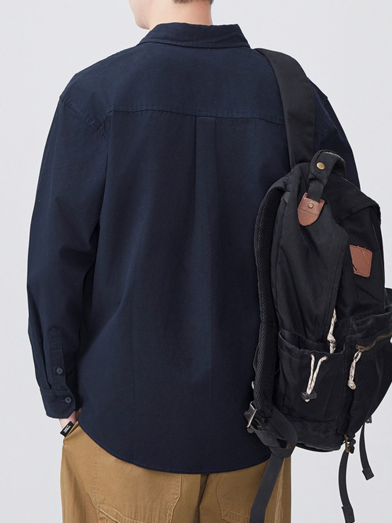 Men's Plus Size Button Up Long Sleeve Shirt