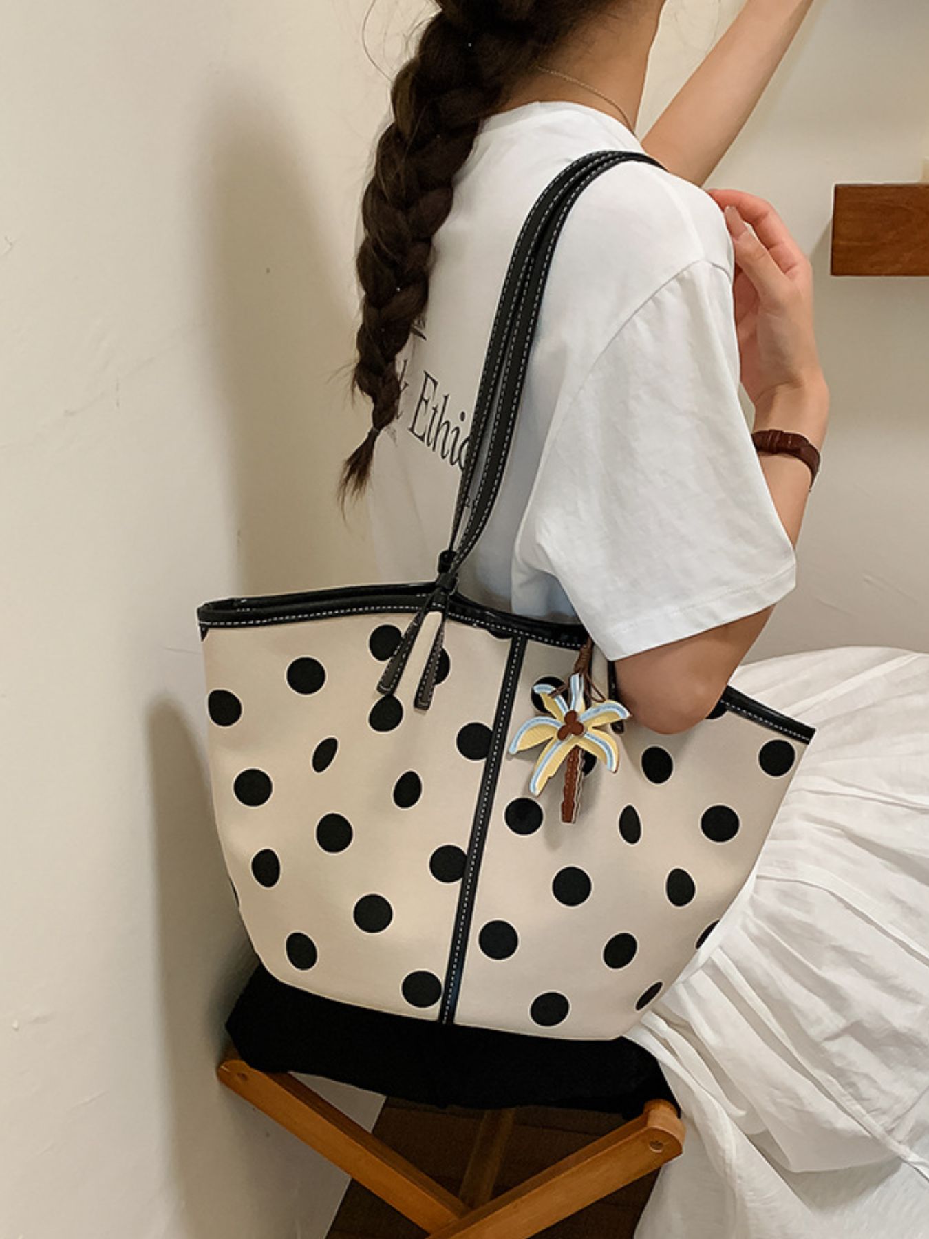 Polka Dot Shoulder Bag 6