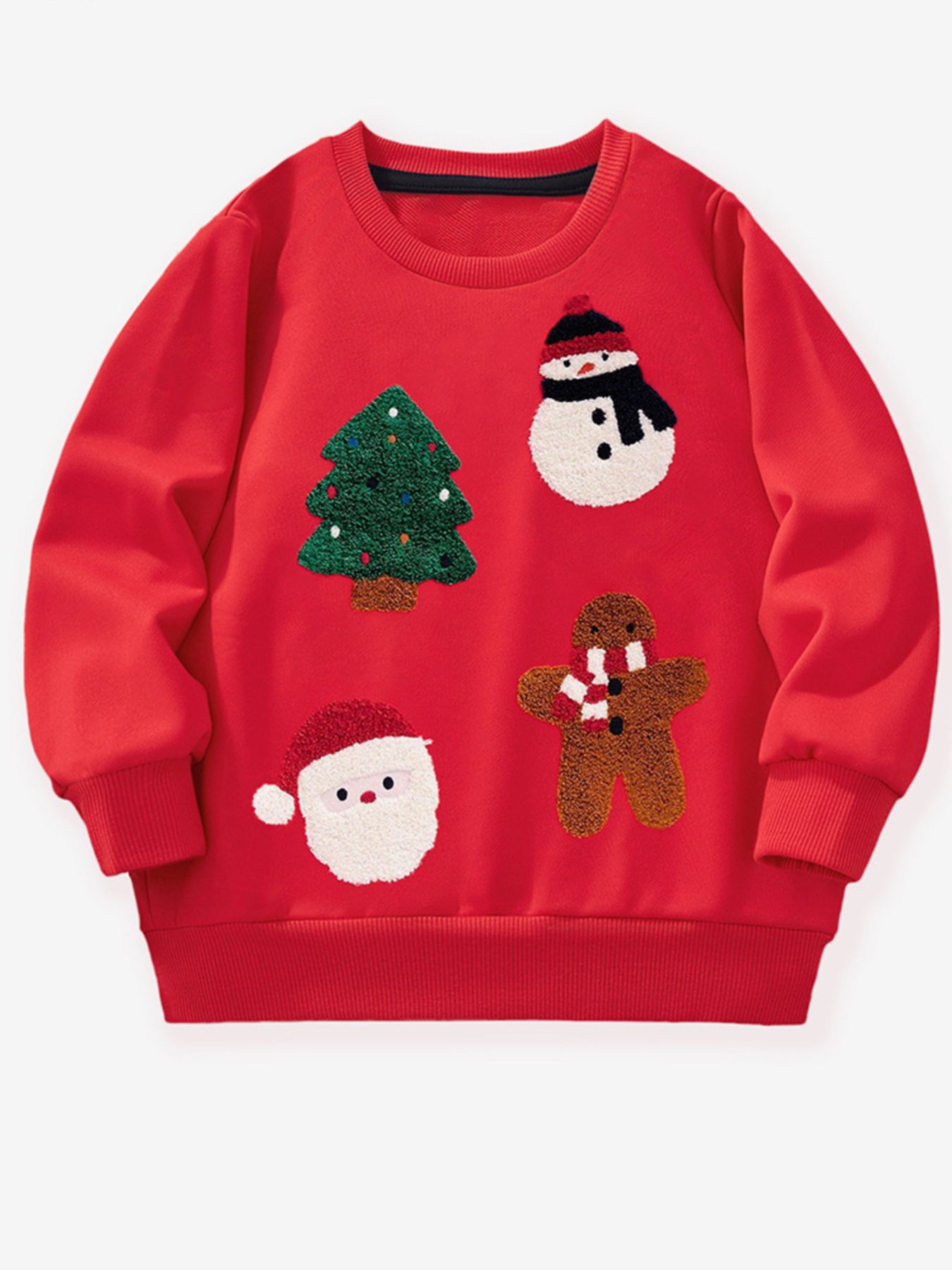 Children's Christmas Character Round Neck Sweatshirt