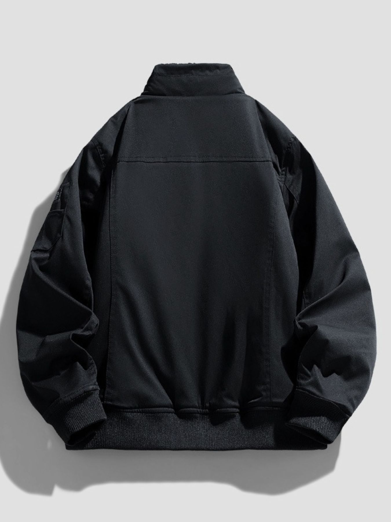 Men's Plus Size Zip Up Long Sleeve Jacket