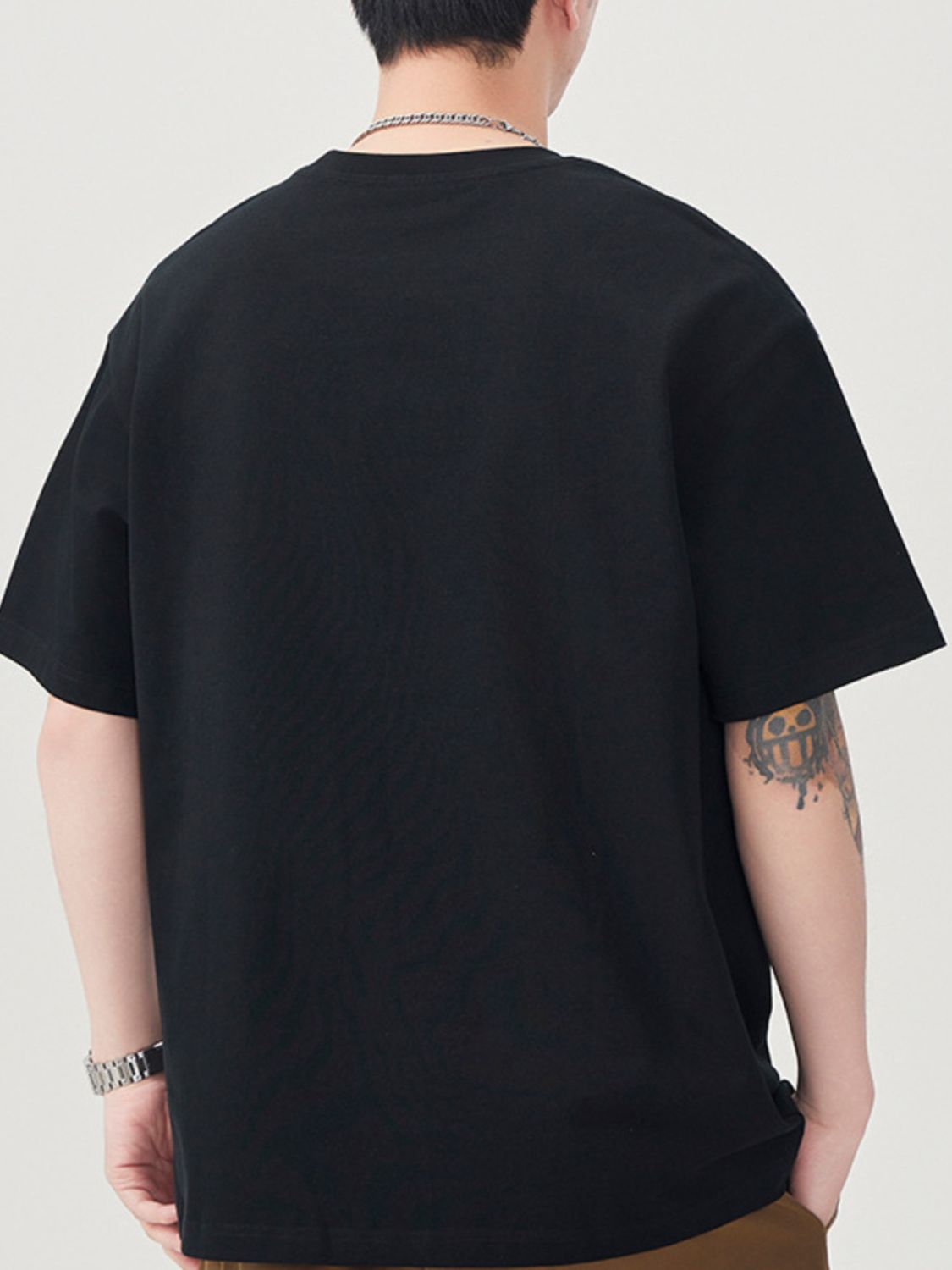 Men's Plus Size Round Neck Short Sleeve T-Shirt