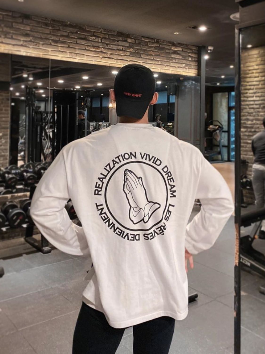 Men's Graphic Round Neck Long Sleeve T-Shirt