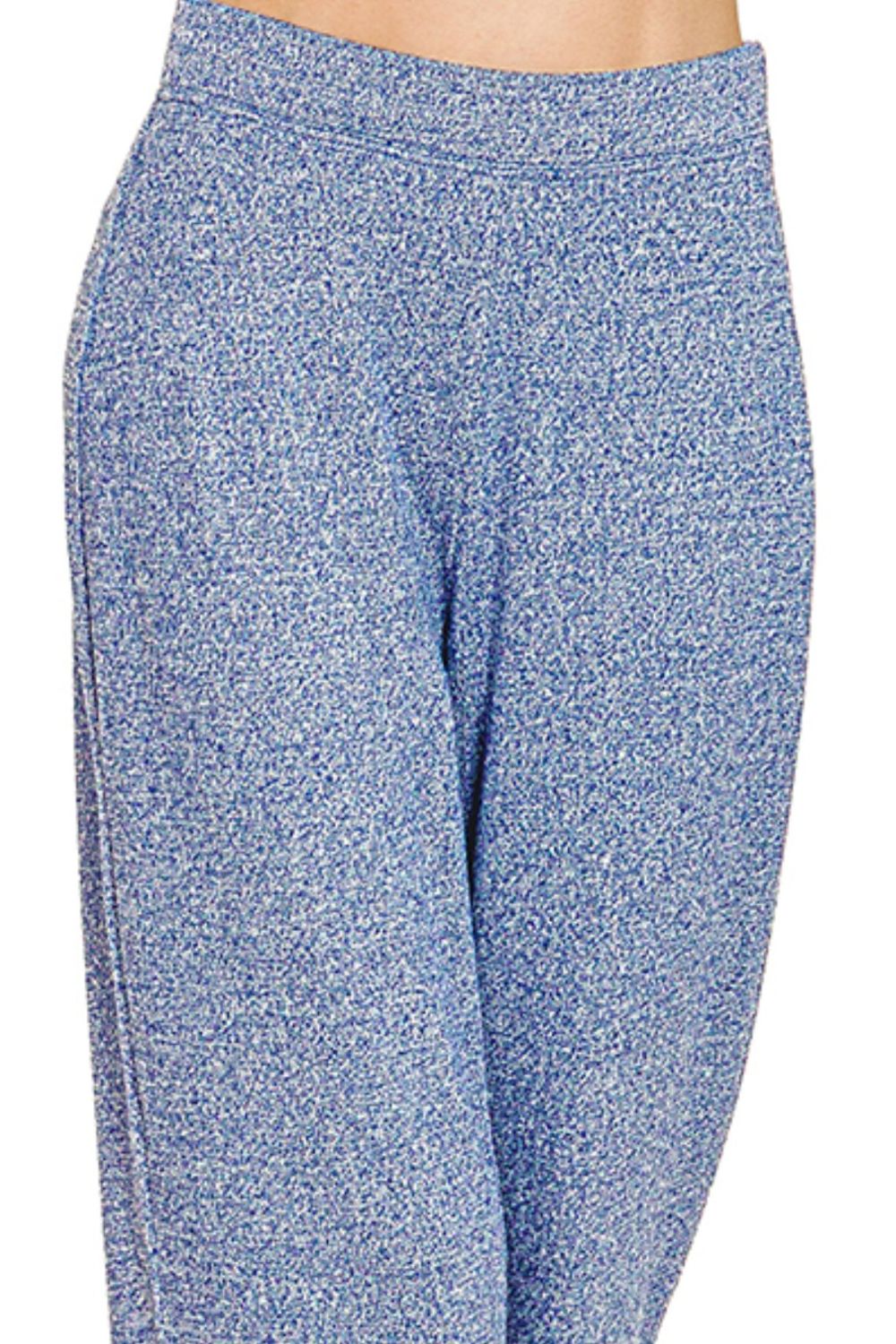 Soft Elastic Waisted Flare Pants