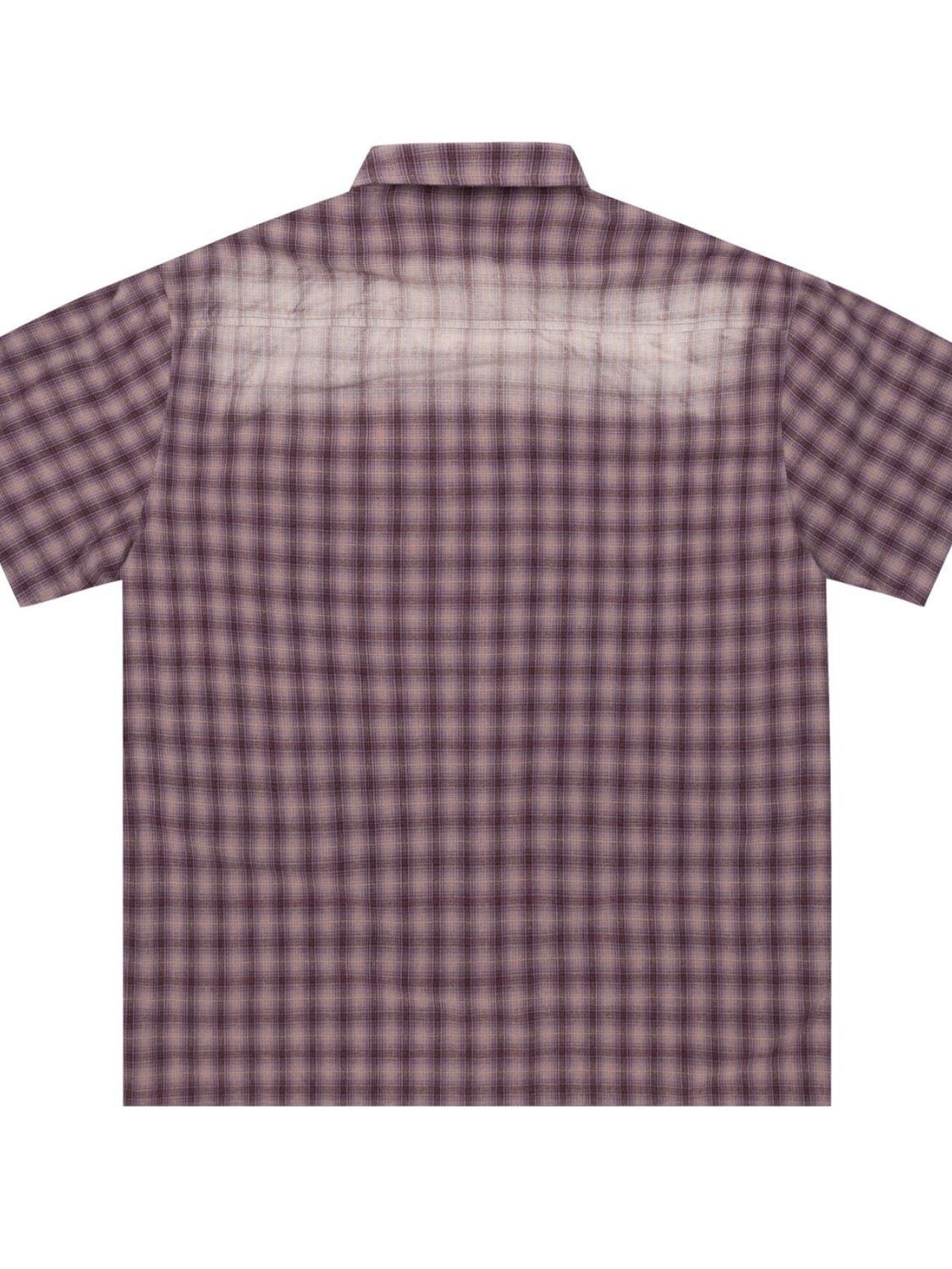 Men's Plaid Button Up Short Sleeve Shirt