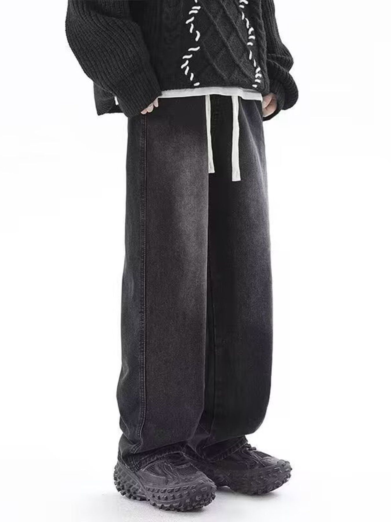 Men's Full Size Wide Leg Jeans Plus Size