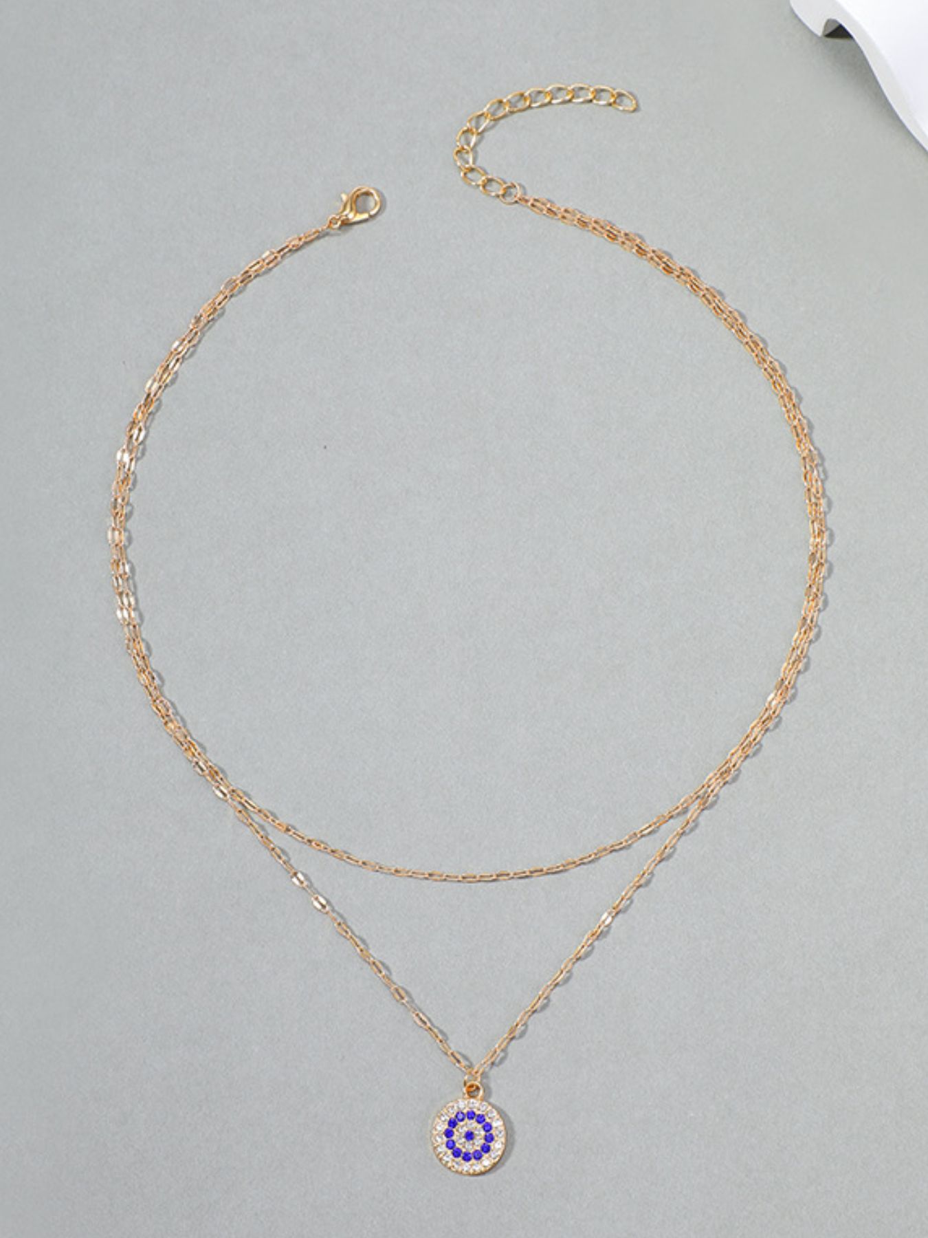 18K Gold-Plated Inlaid Zircon Layered Necklace