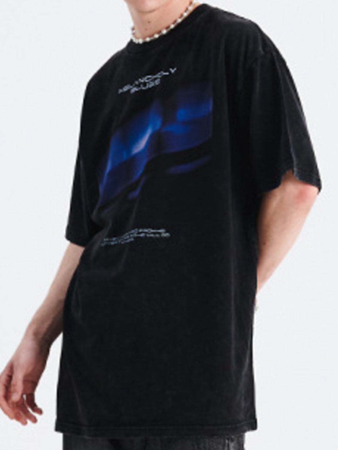 Men's Oversized Abstract Graphic T-Shirt