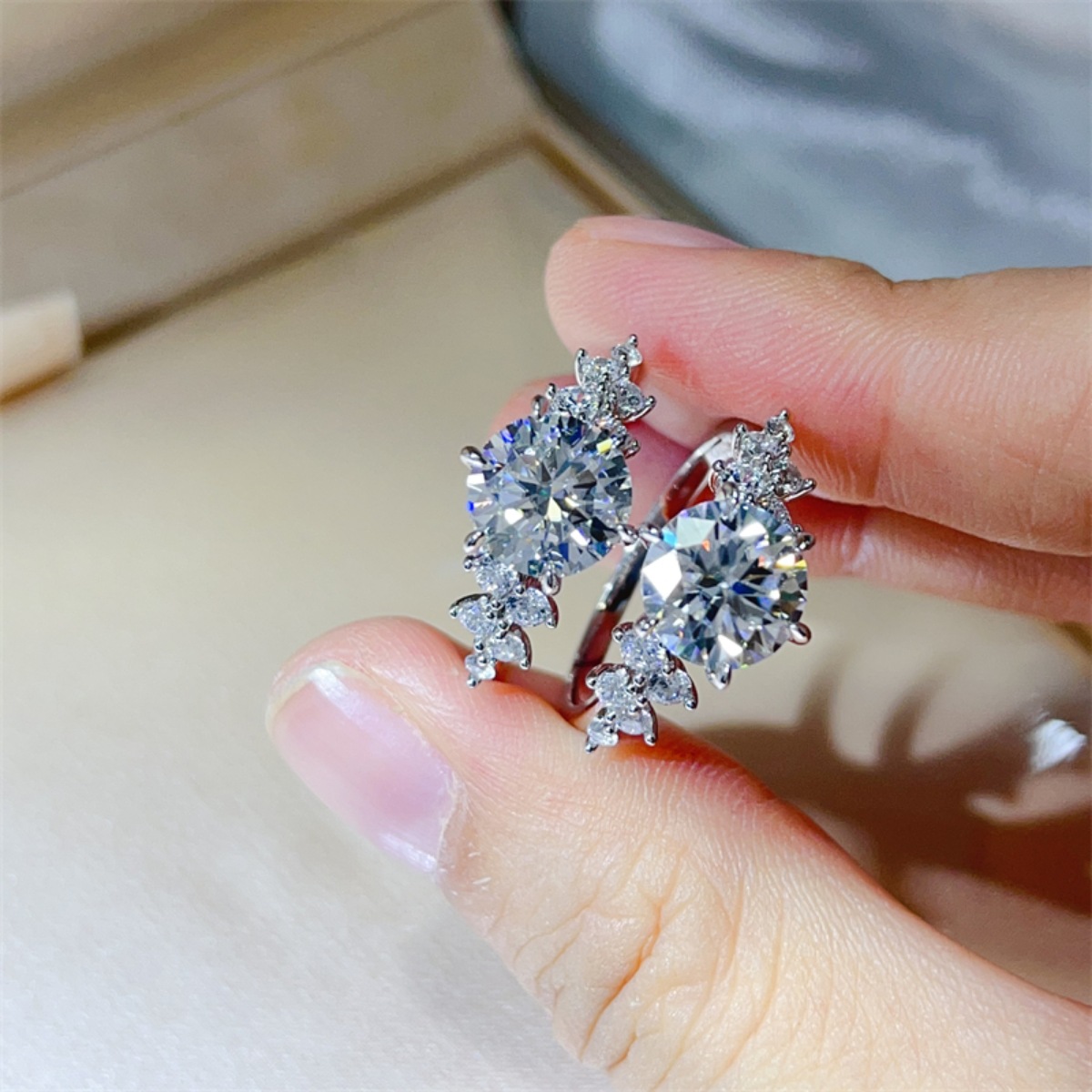 3 Carat Moissanite 925 Sterling Silver Ring