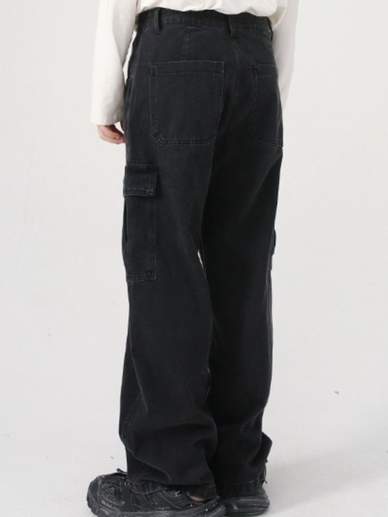 Men's Full Size Relaxed Fit Cargo Jeans Plus Size
