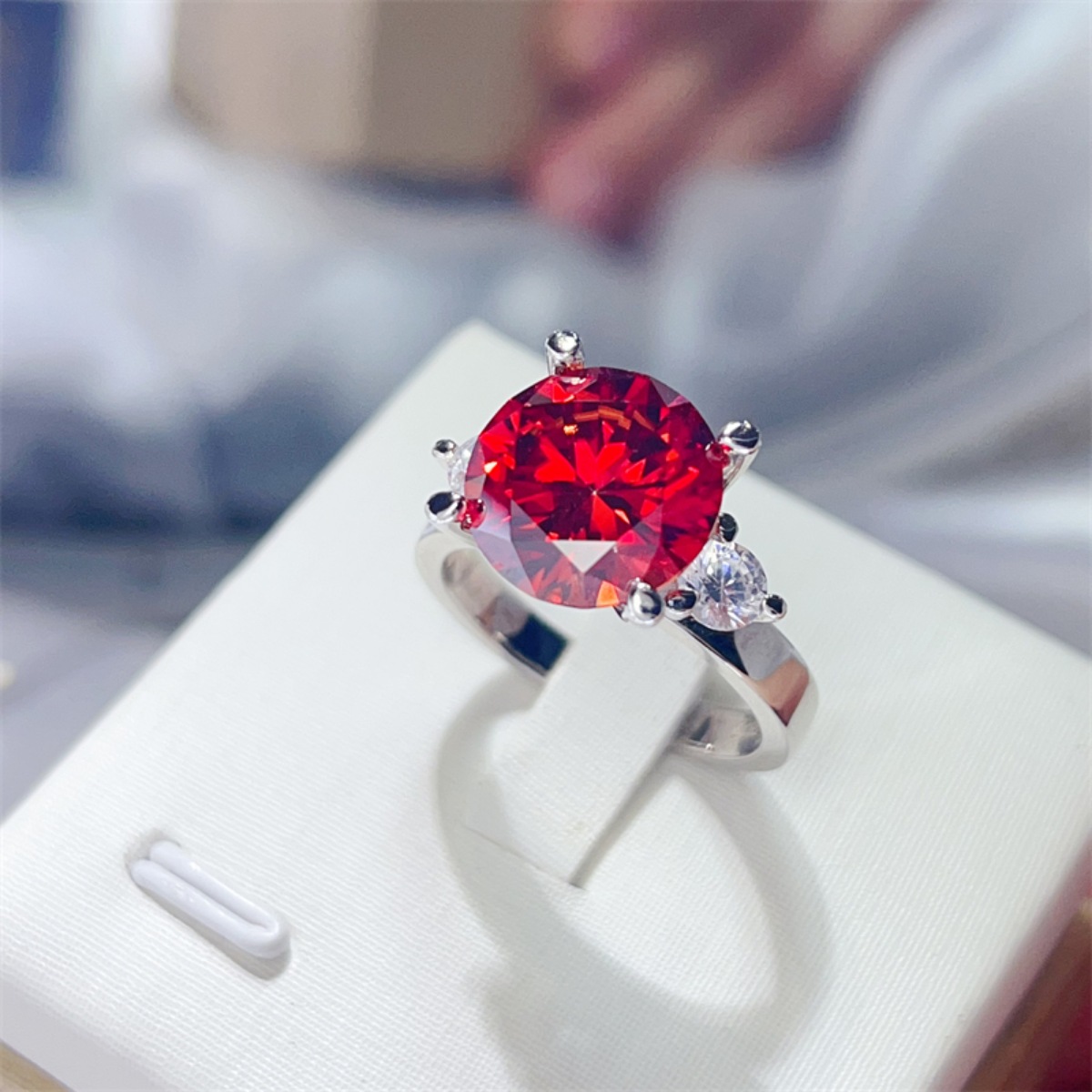 5 Carat Moissanite 925 Sterling Silver Ring