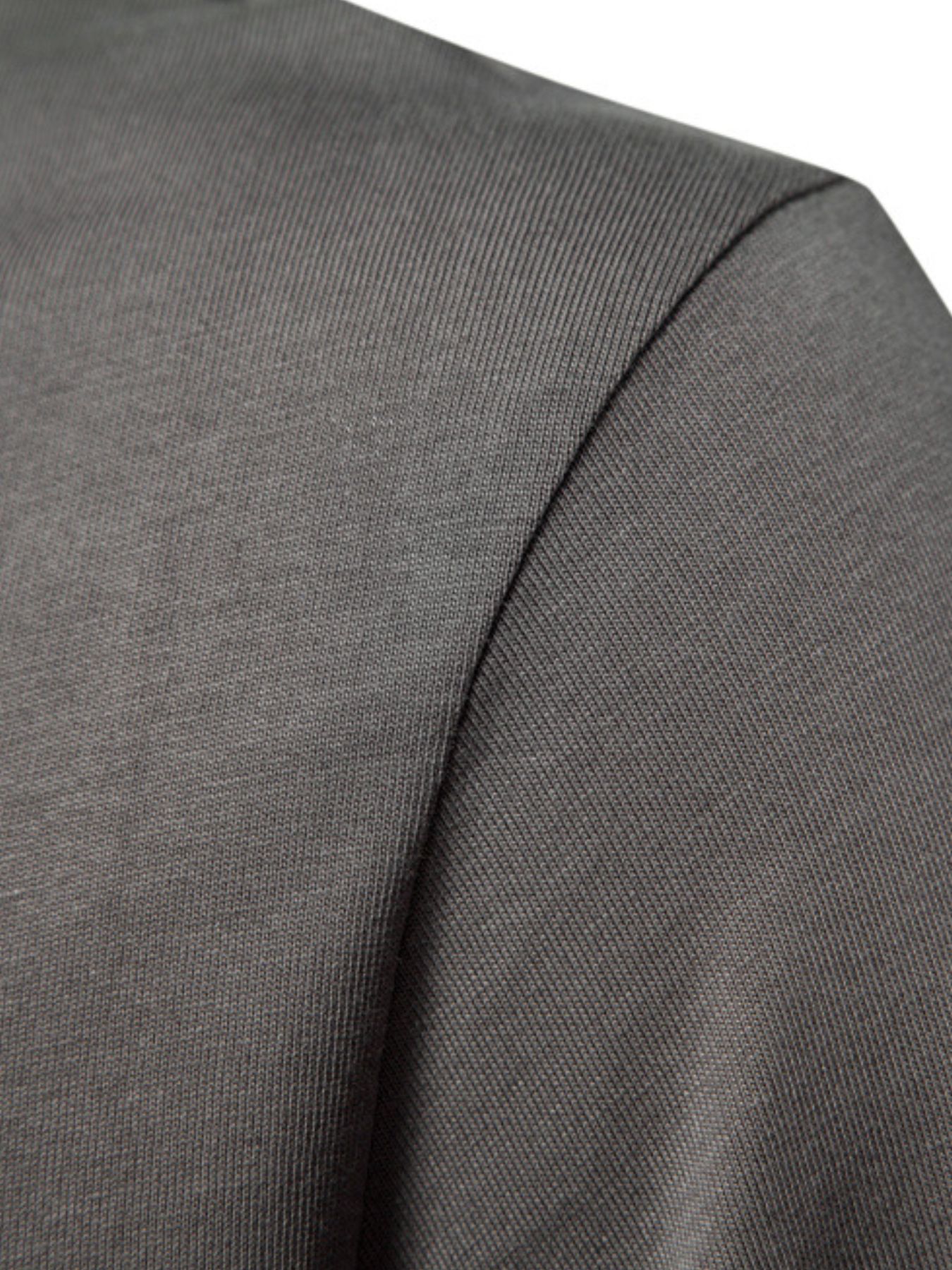 Men's Zip Collar Long Sleeve Polo