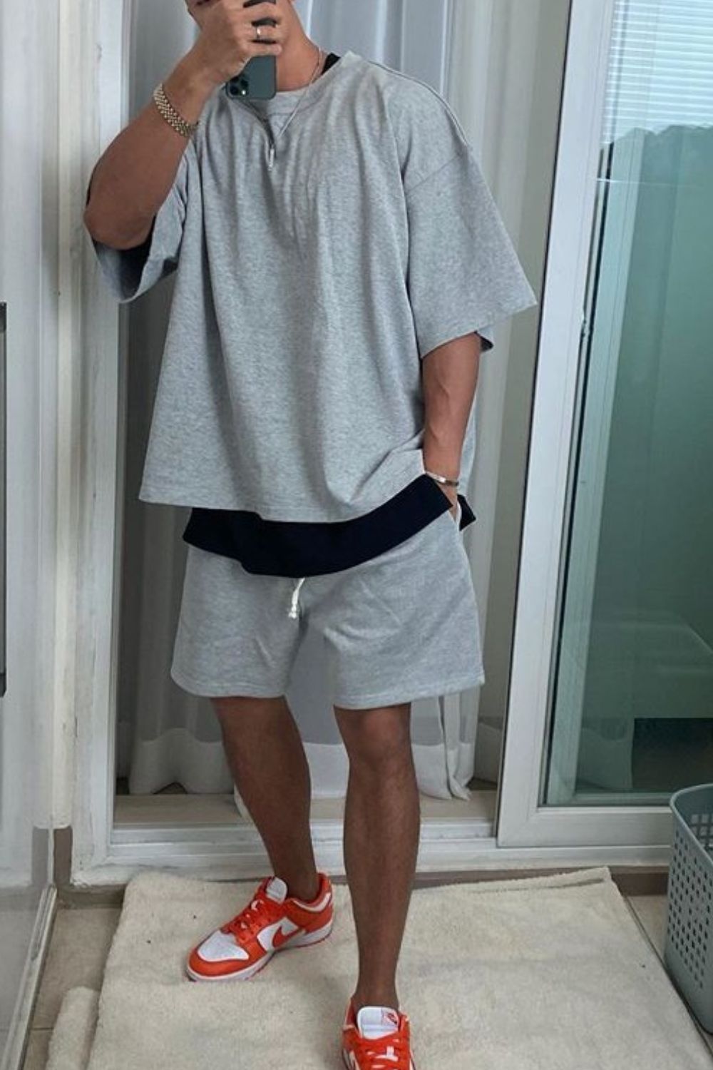 Men's Plus Size Round Neck Half Sleeve T-Shirt