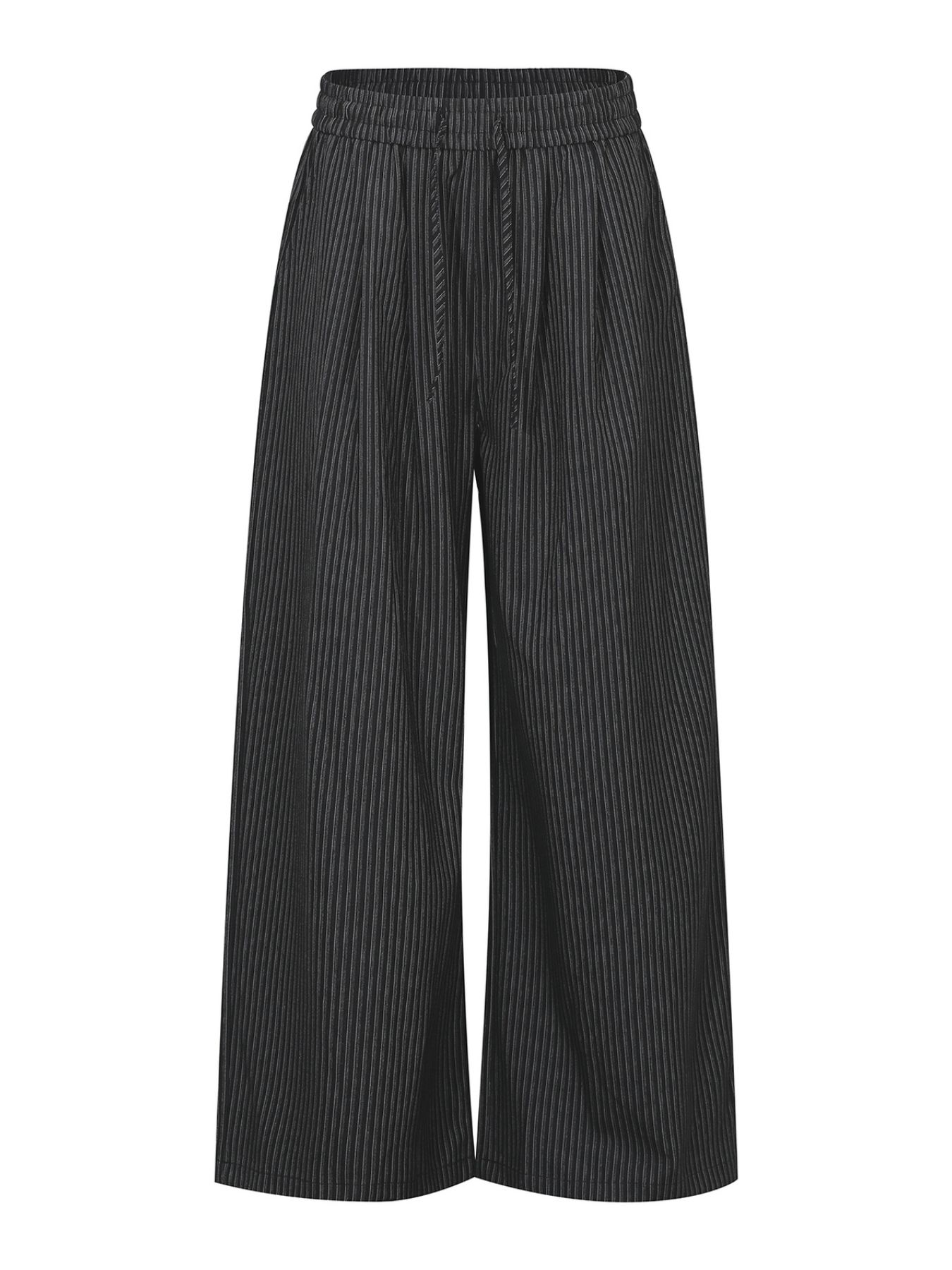 Men's Striped Wide-Leg Drawstring Pants