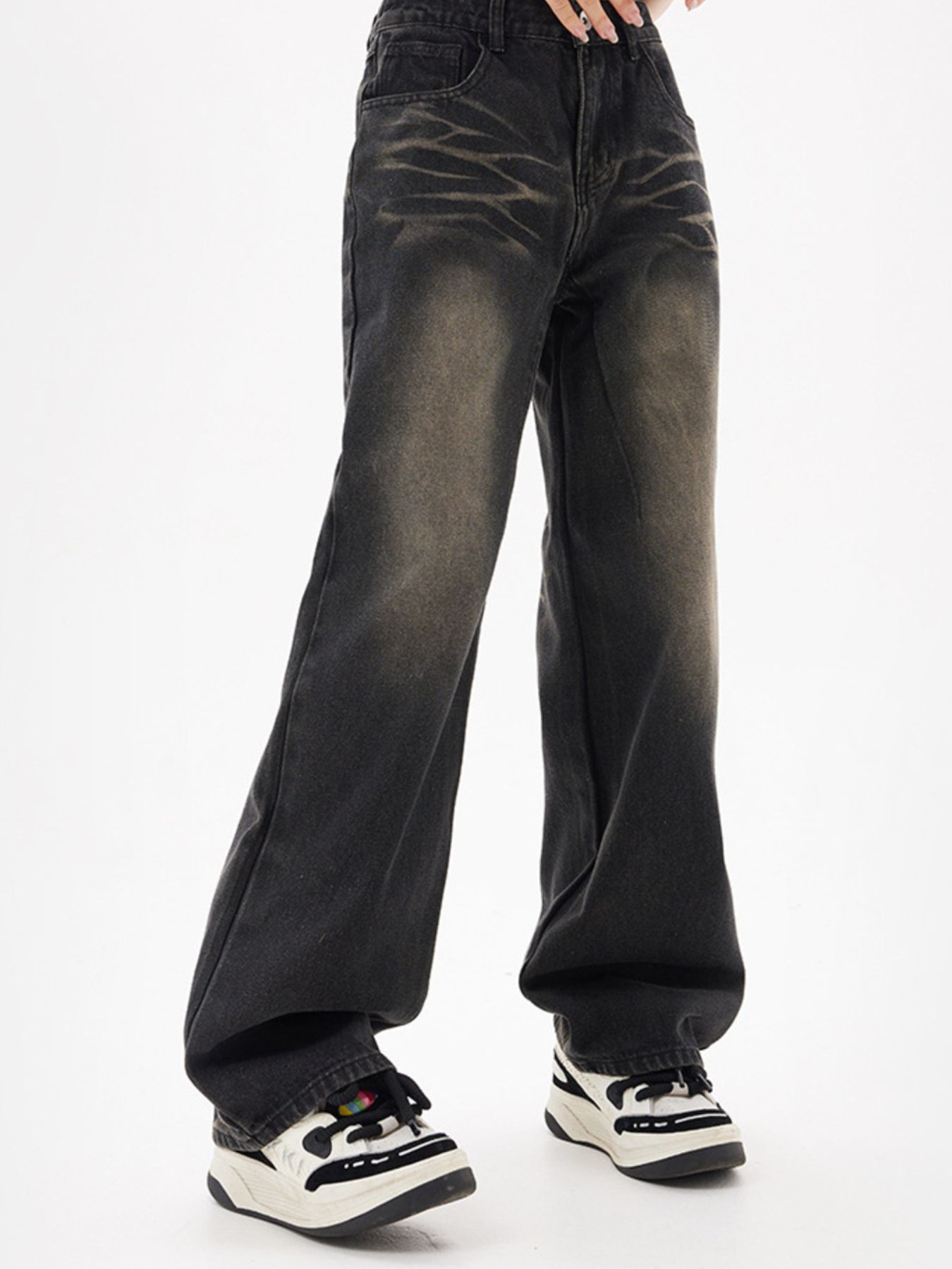 Men's Vintage Wash Loose Fit Jeans