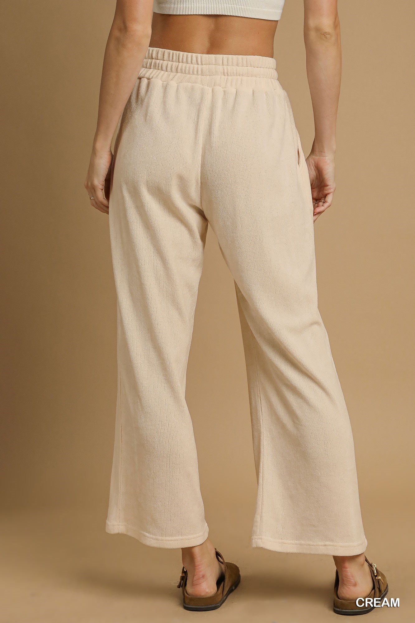 Umgee Drawstring Wide Leg Pants