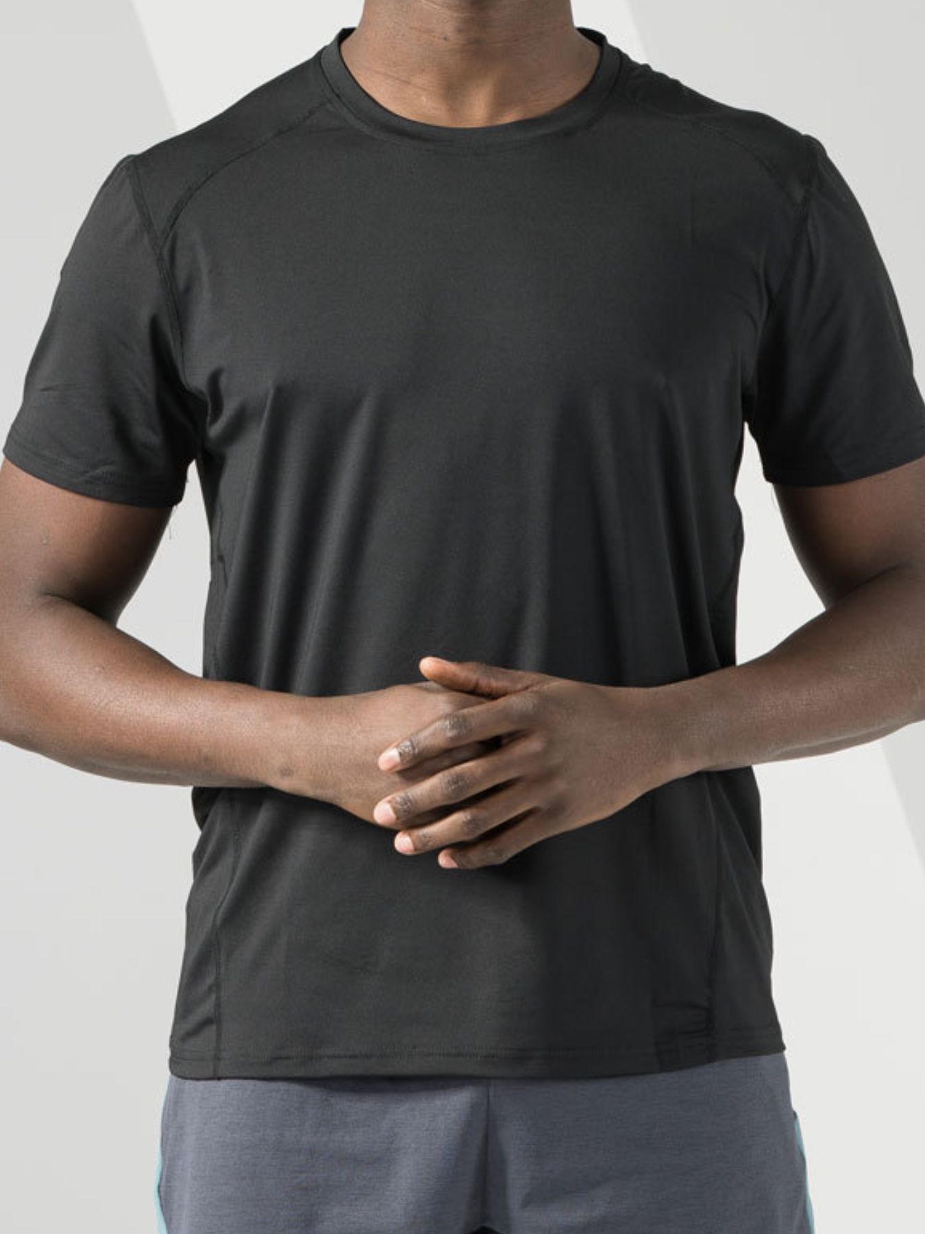 Men's Plus Size Round Neck Short Sleeve Active T-Shirt
