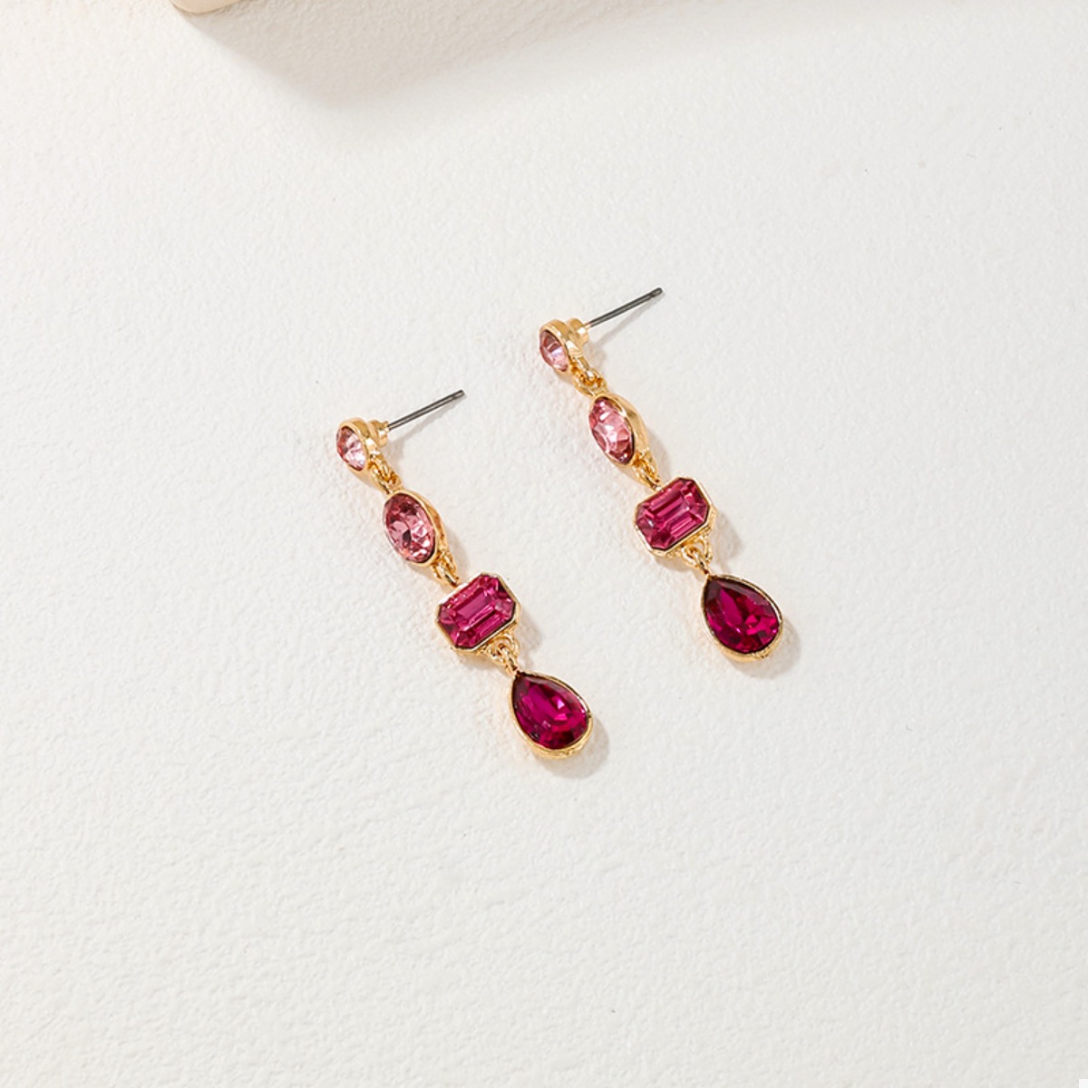 18K Gold-Plated Drop Earrings