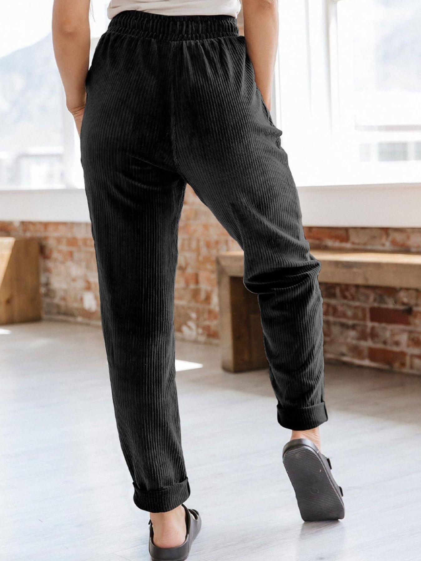 Relaxed Fit Corduroy Pants
