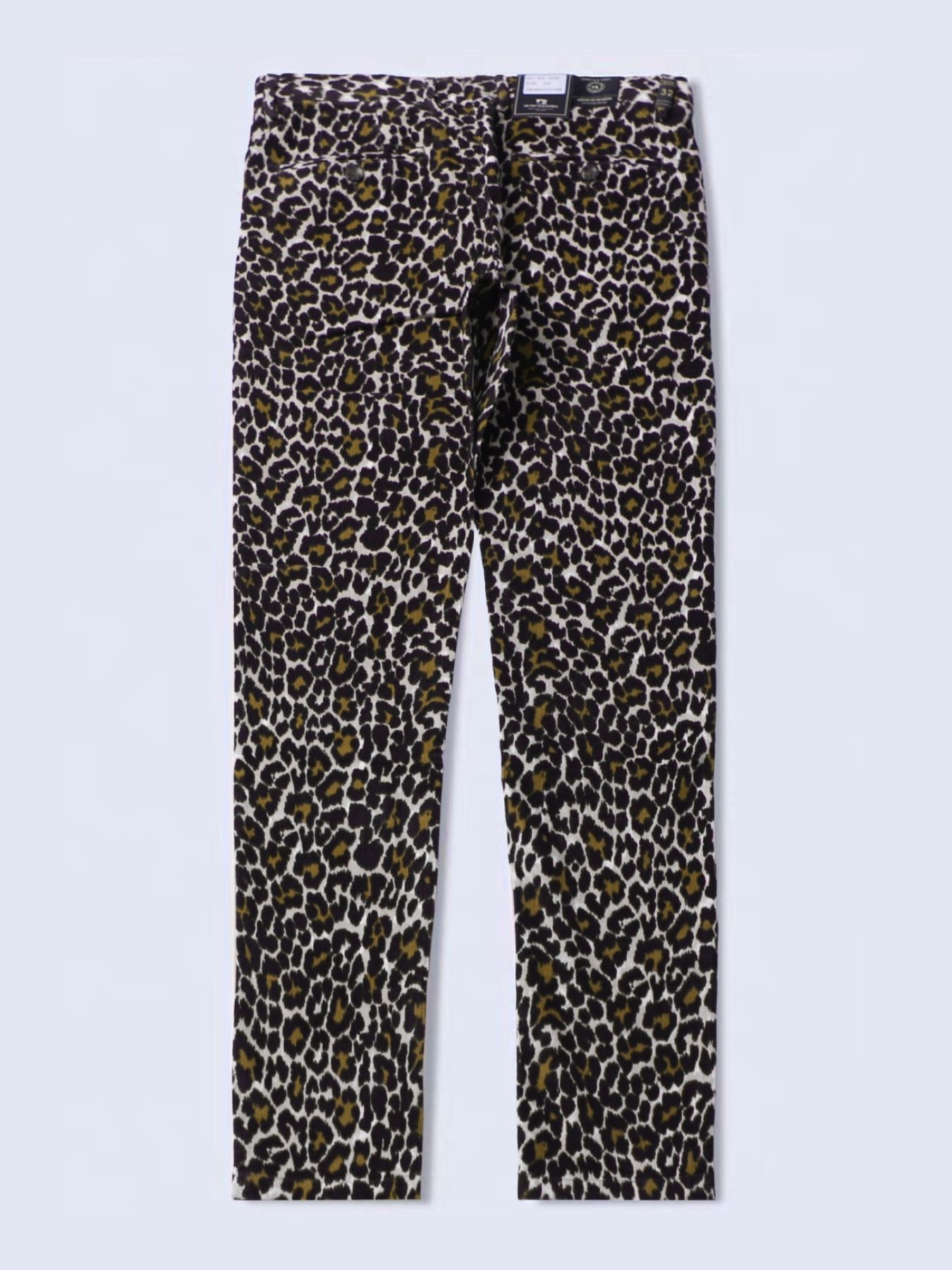 Men's Leopard Print Slim-Fit Pants