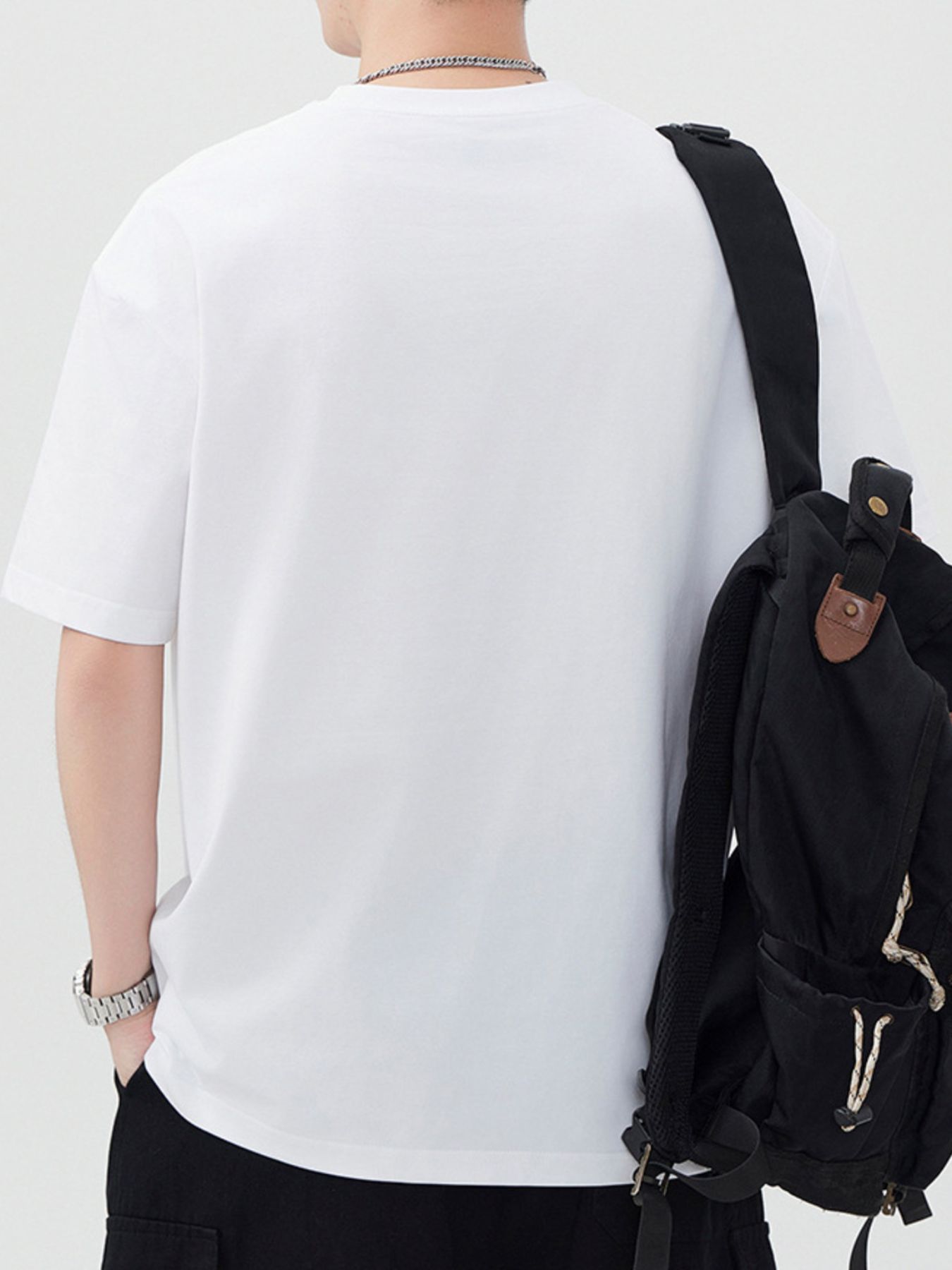 Men's Plus Size Round Neck Short Sleeve T-Shirt