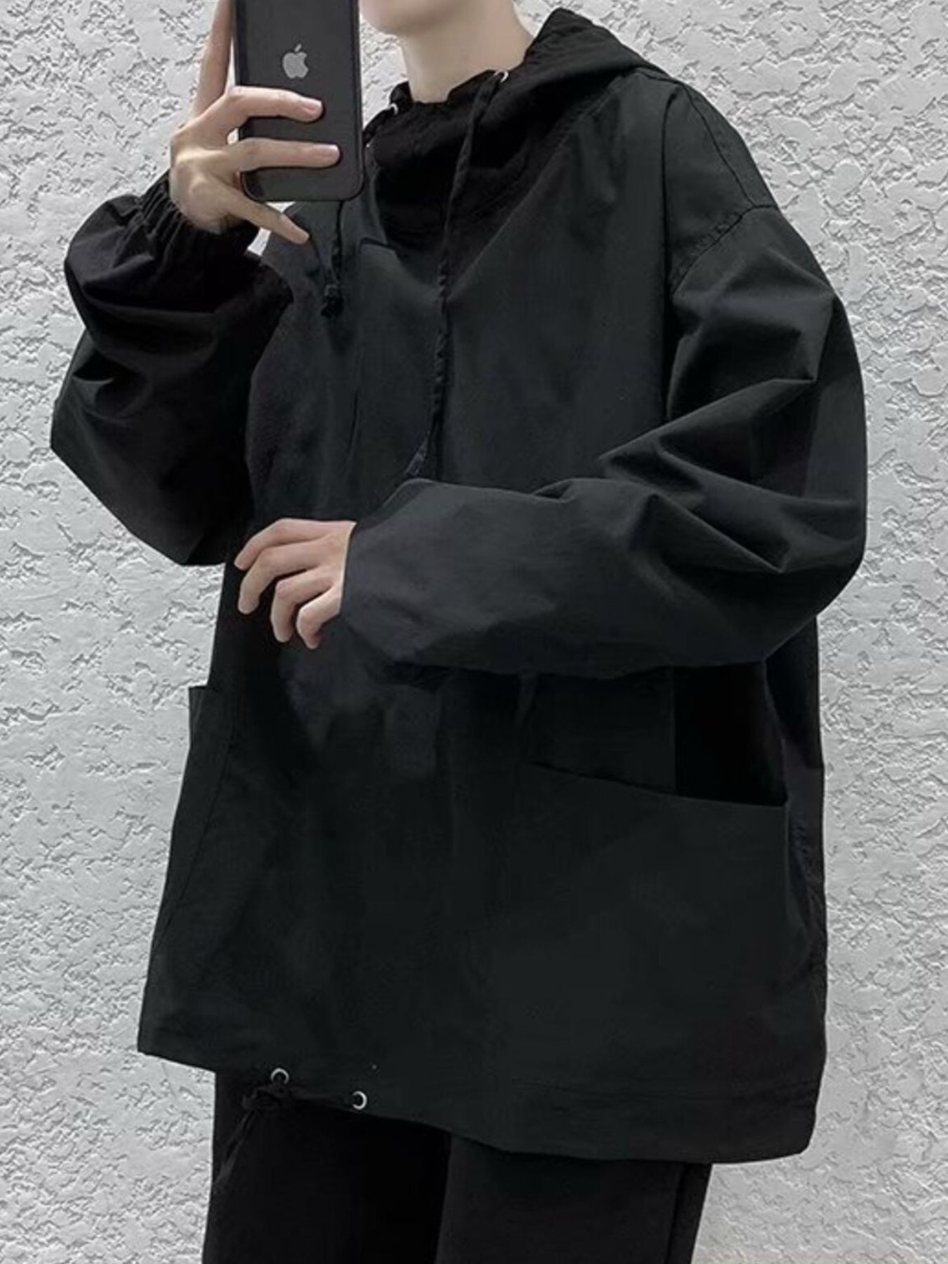 Men's Loose Fit Drawstring Hoodie