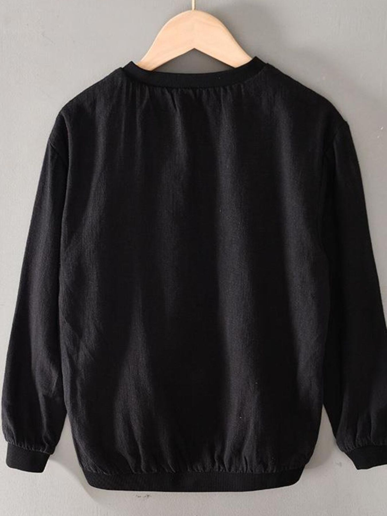 Men's Plus Size Zip Up Long Sleeve Jacket