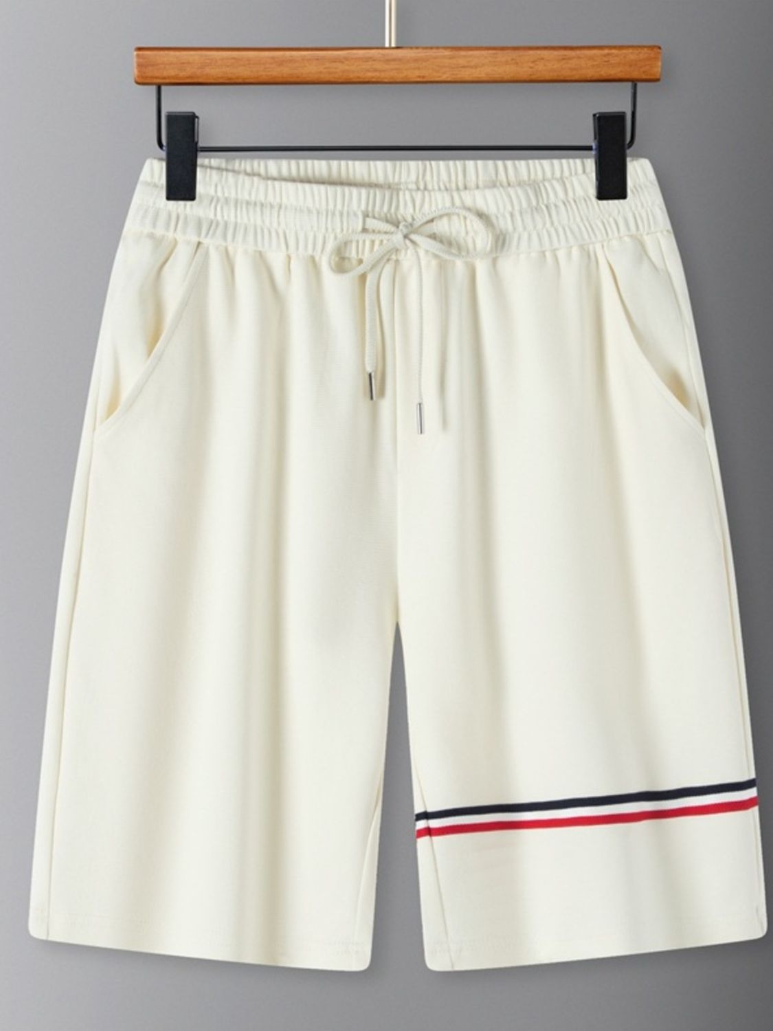 Men's Plus Size Drawstring Shorts with Pockets