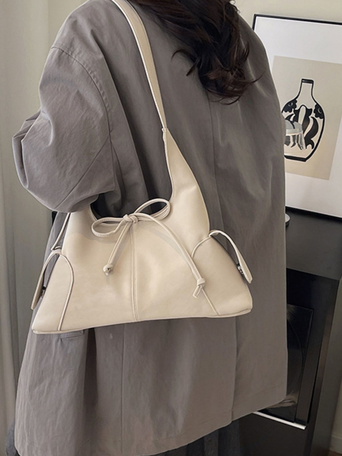 Bow Decor Crossbody Bag