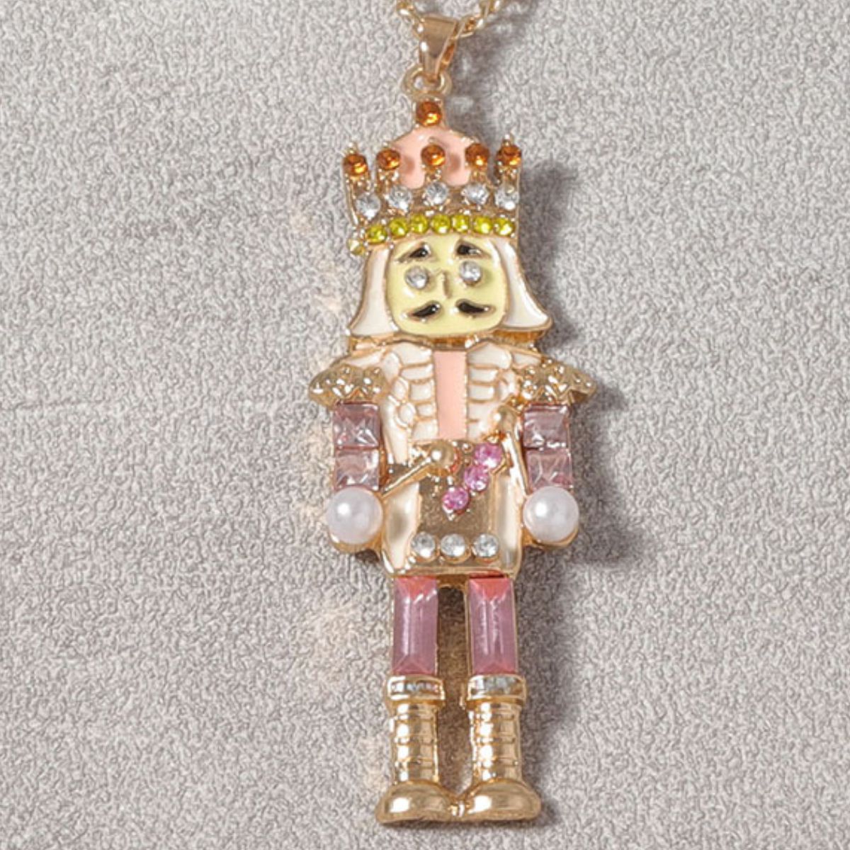 18K Gold-Plated Nutcracker Pendant Necklace