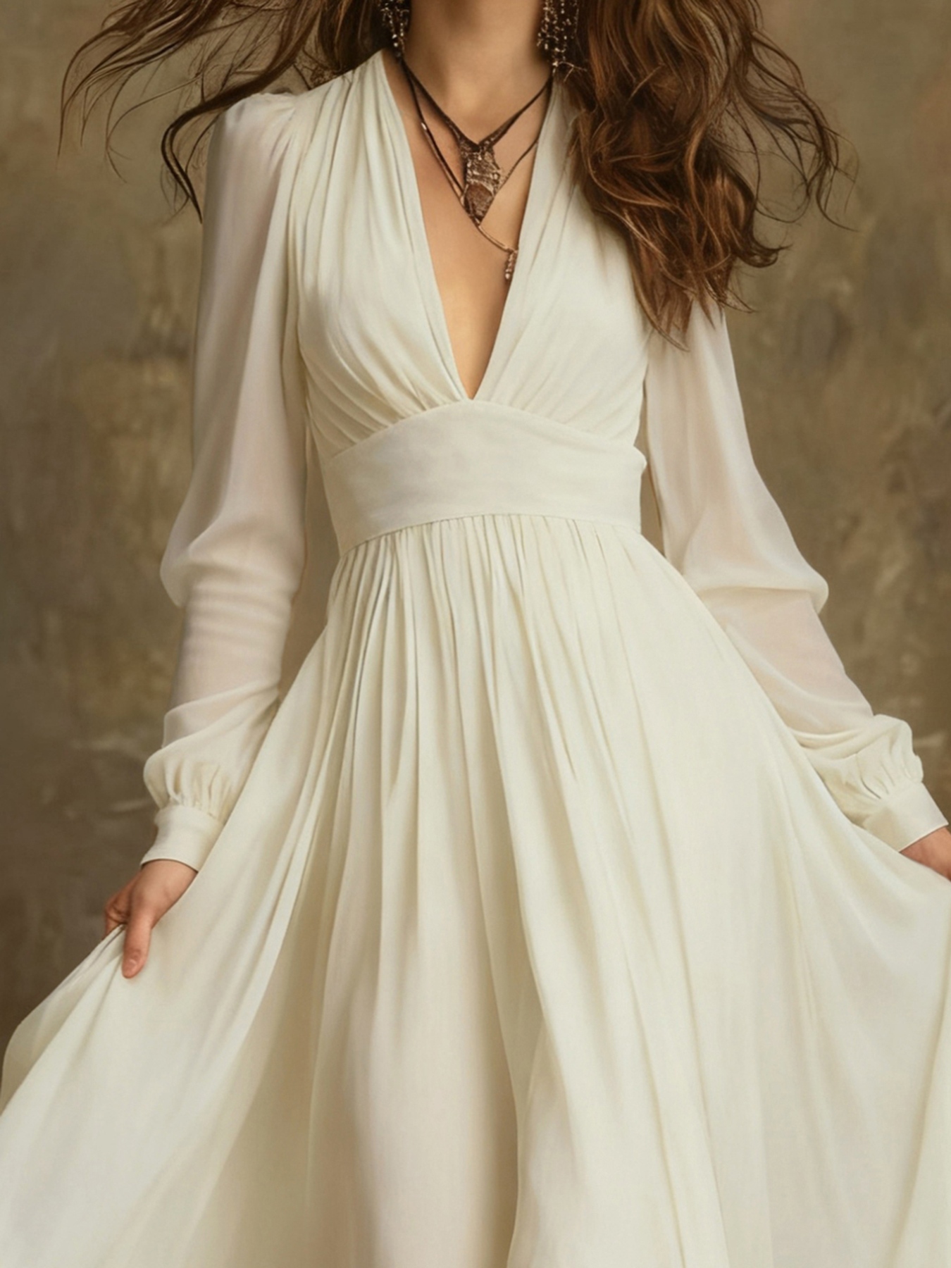 Long Sleeve Flowy Maxi Dress