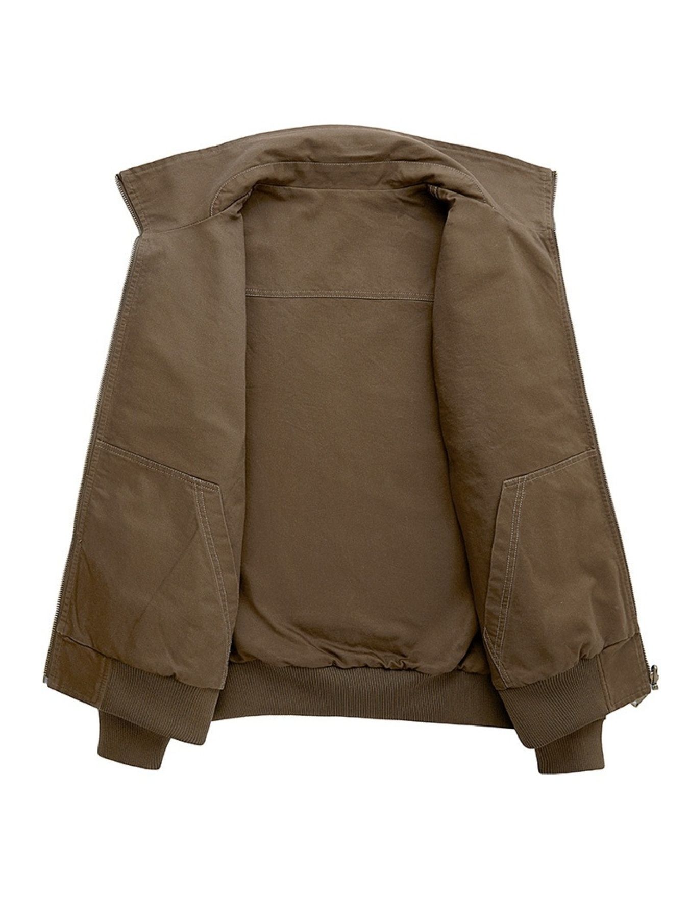 Men's Plus Size Casual Zip Up Jacket