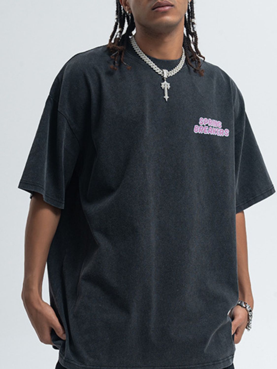 Men's Graphic Round Neck Short Sleeve T-Shirt