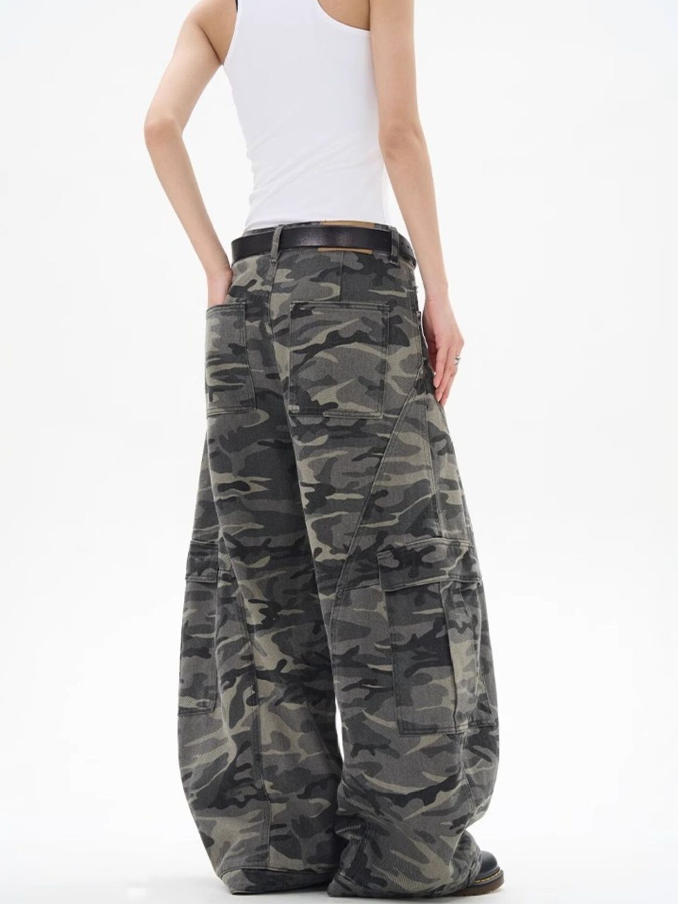Men's Camouflage Wide Leg Pants