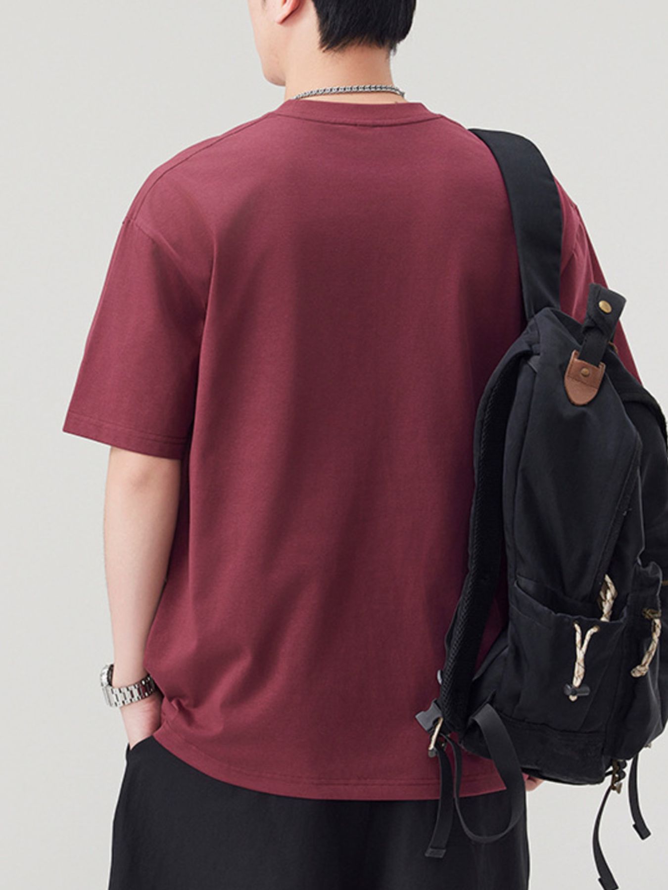 Men's Plus Size Round Neck Short Sleeve T-Shirt