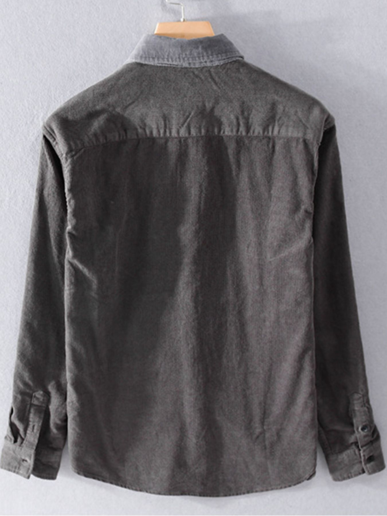 Men's Plus Size Button Up Long Sleeve Shirt