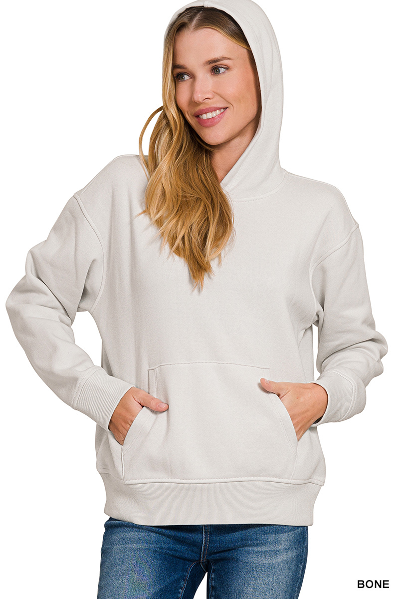 Fleece Kangaroo Pocket Hoodie
