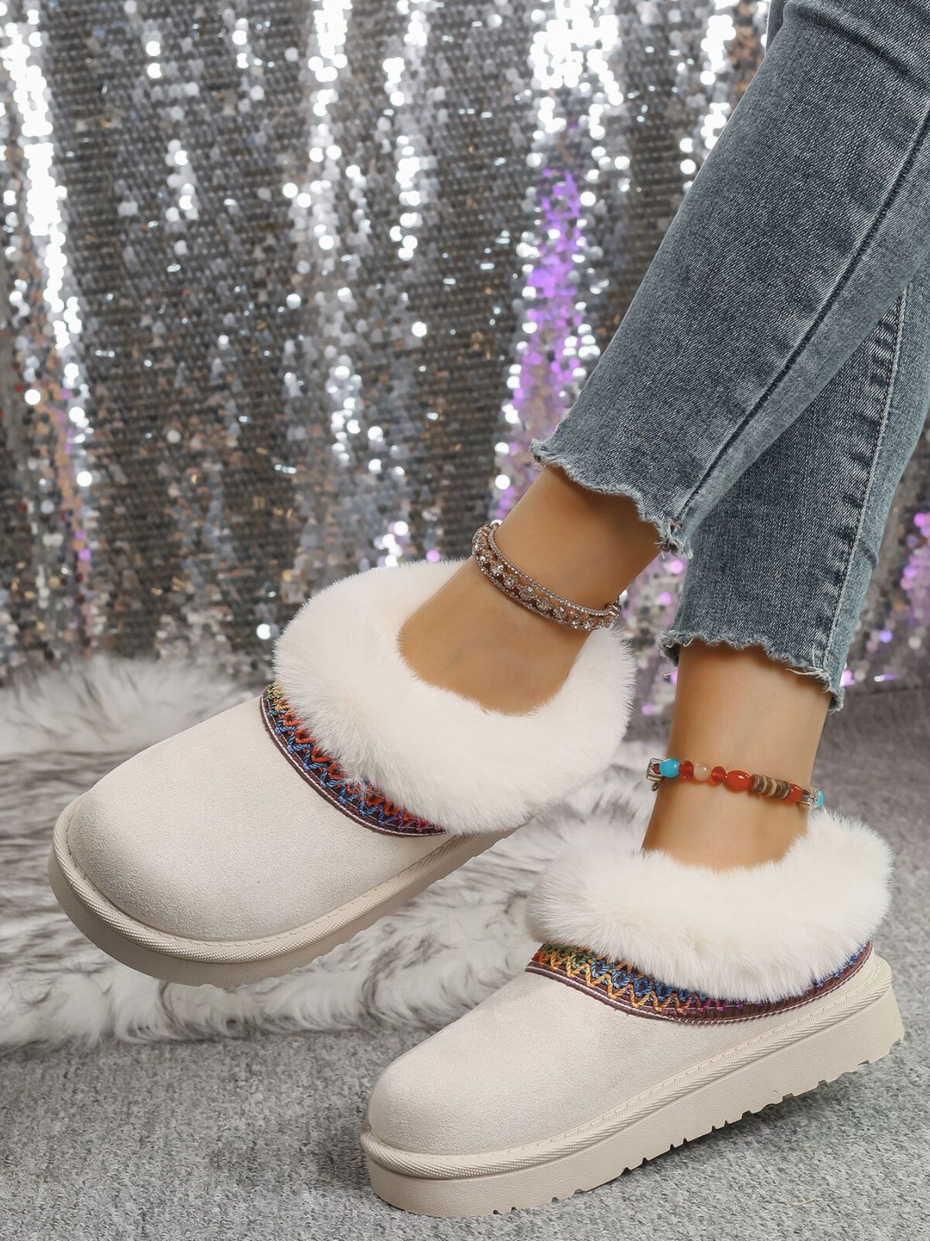 Round Toe Platform Boots