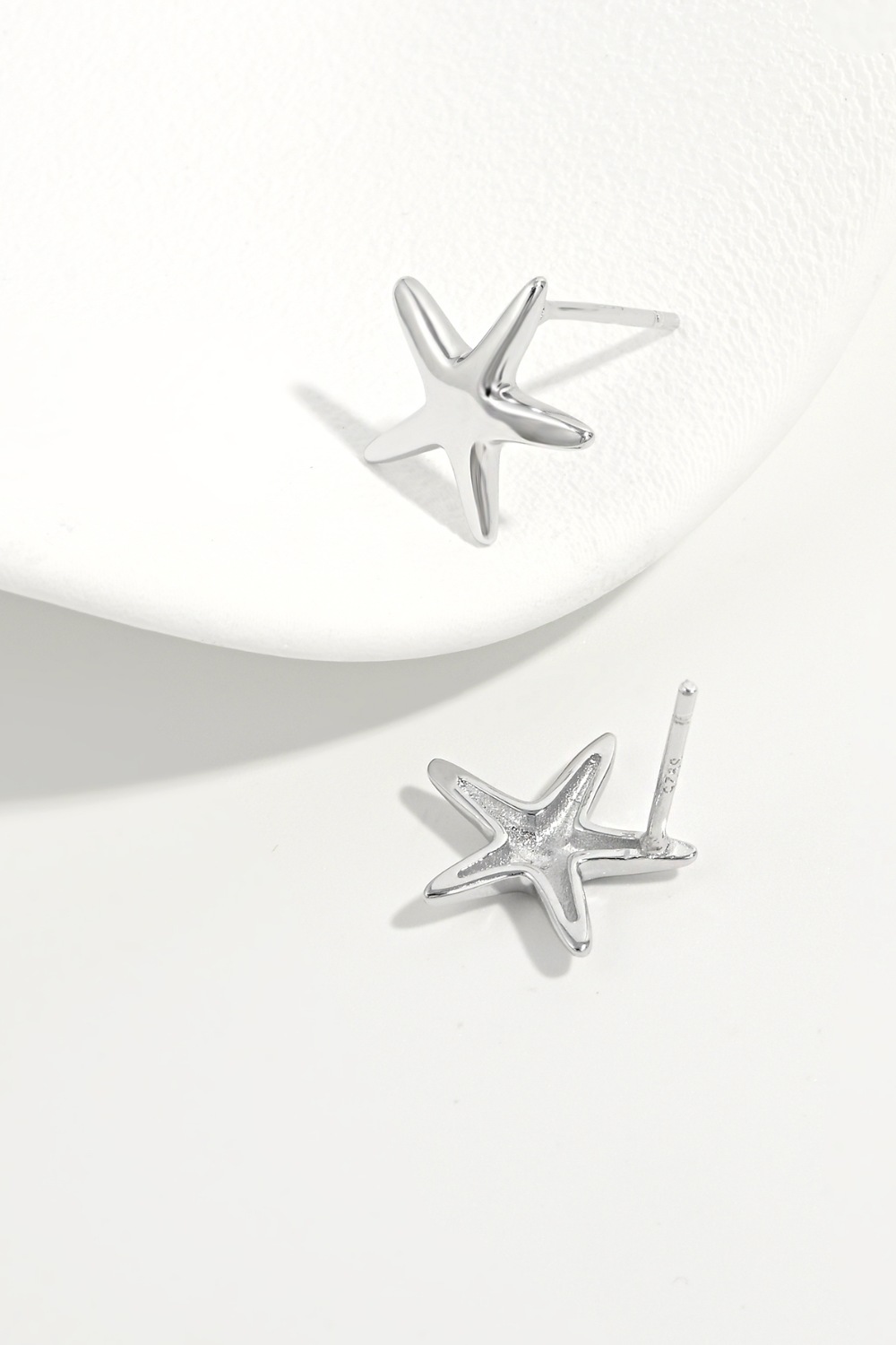925 Sterling Silver Star Stud Earrings