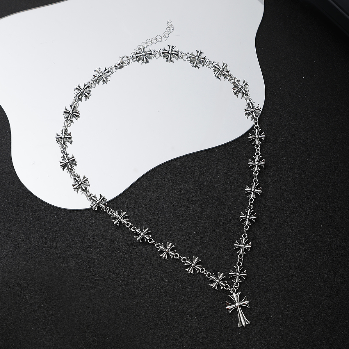Cross Pendant Alloy Necklace