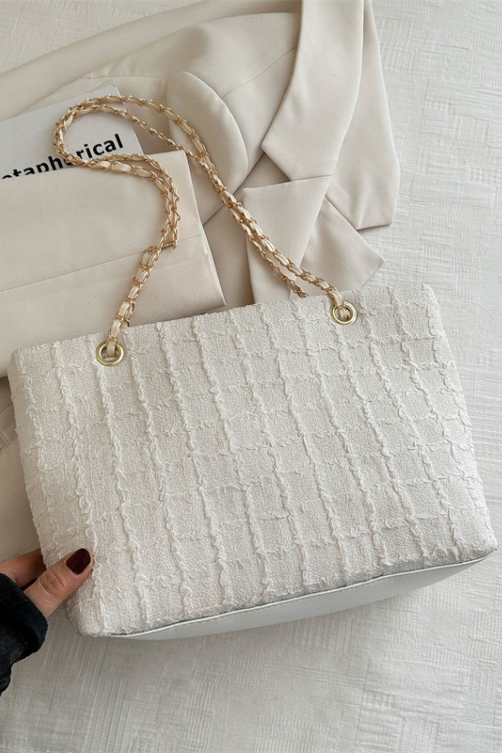 Polyester Texture Chain Tote bag 1