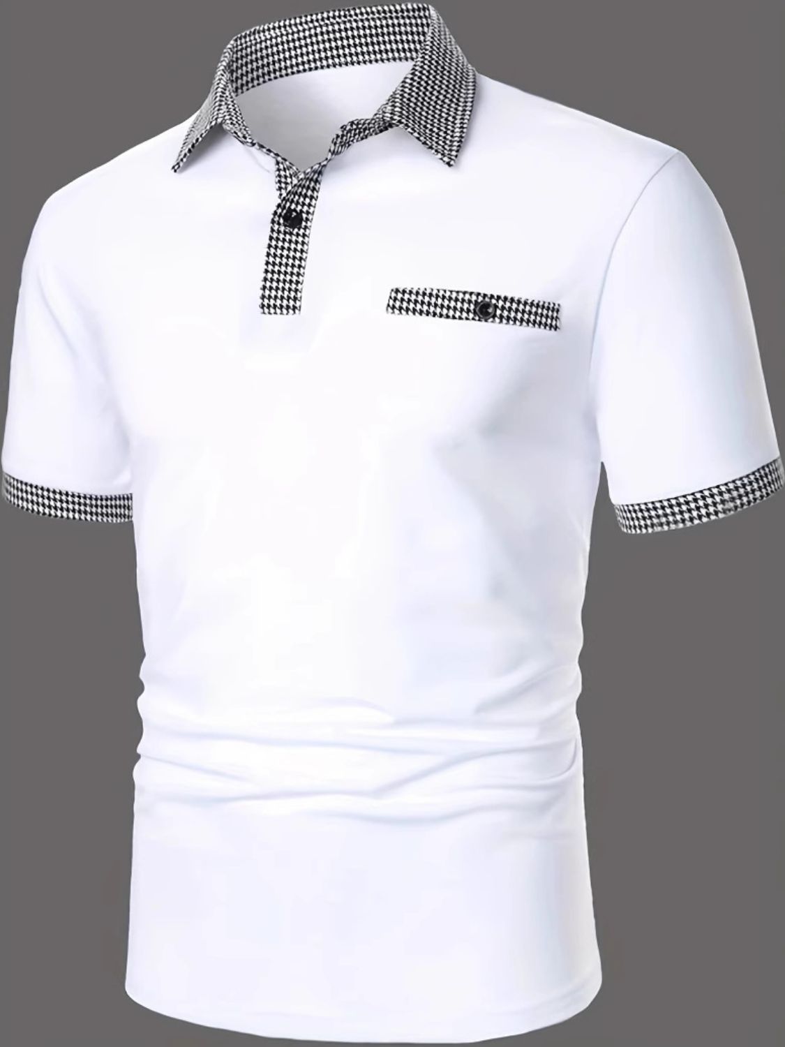 Men's Full Size Collared Neck Short Sleeve Polo Plus Size