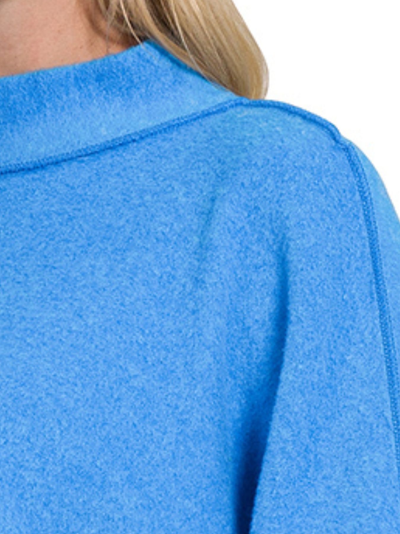 Brushed Melange Hacci Cropped Sweater